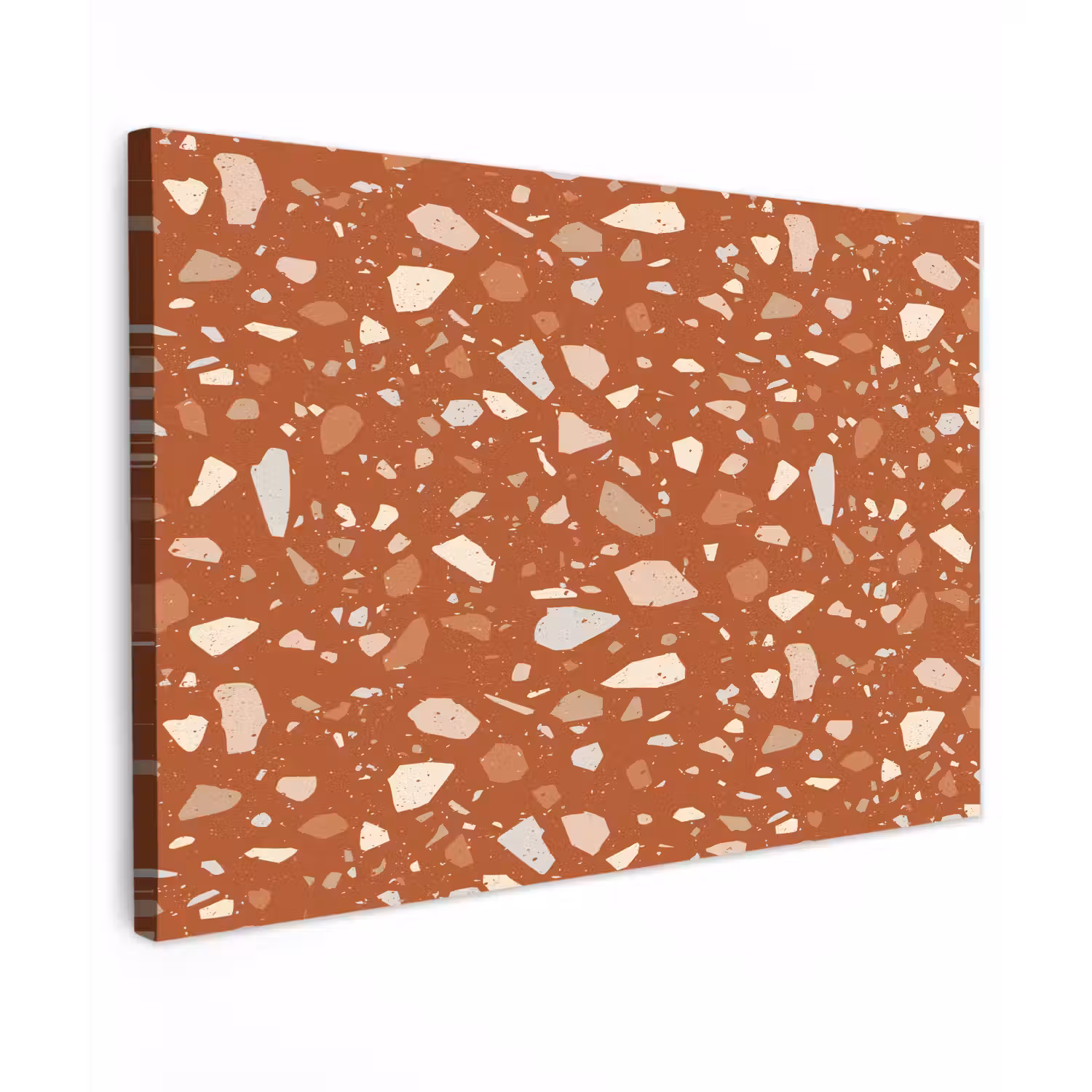 Terrazzo - Patroon - Klei Tuinposter op houten frame 2 cm dik klein 845 -3d