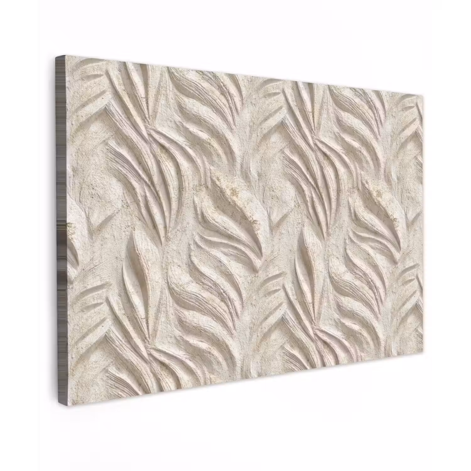 Textuur - Reliëf - Beige Tuinposter op houten frame 2 cm dik klein 845 -3d