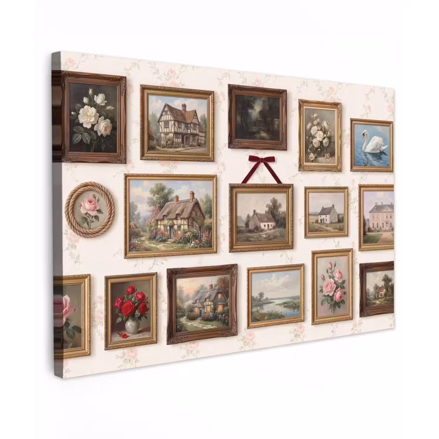 Dier - Kat - Portret - Klassiek Tuinposter op houten frame 2 cm dik klein -3d