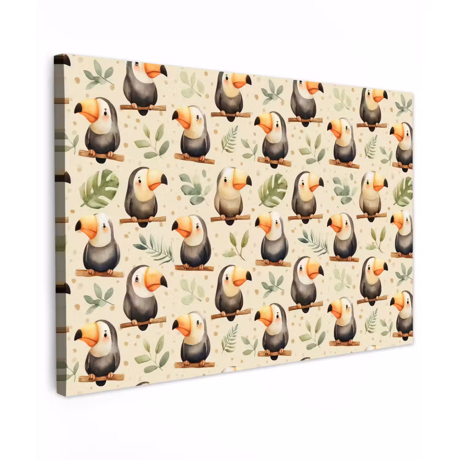 Toekans - Exotisch - Kleurrijk Tuinposter op houten frame 2 cm dik klein 845 -3d