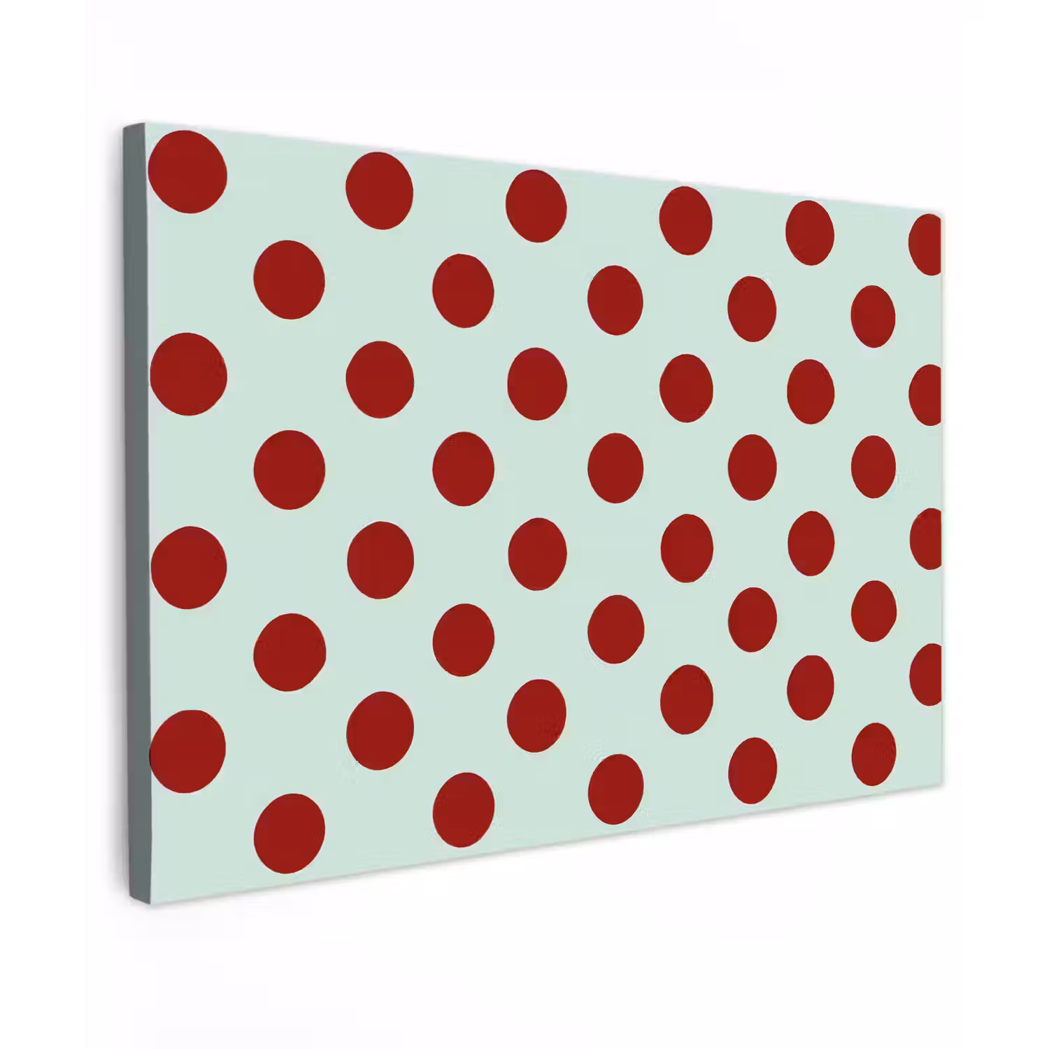 Polka - Dots - Rood Tuinposter op houten frame 2 cm dik klein 845 -3d
