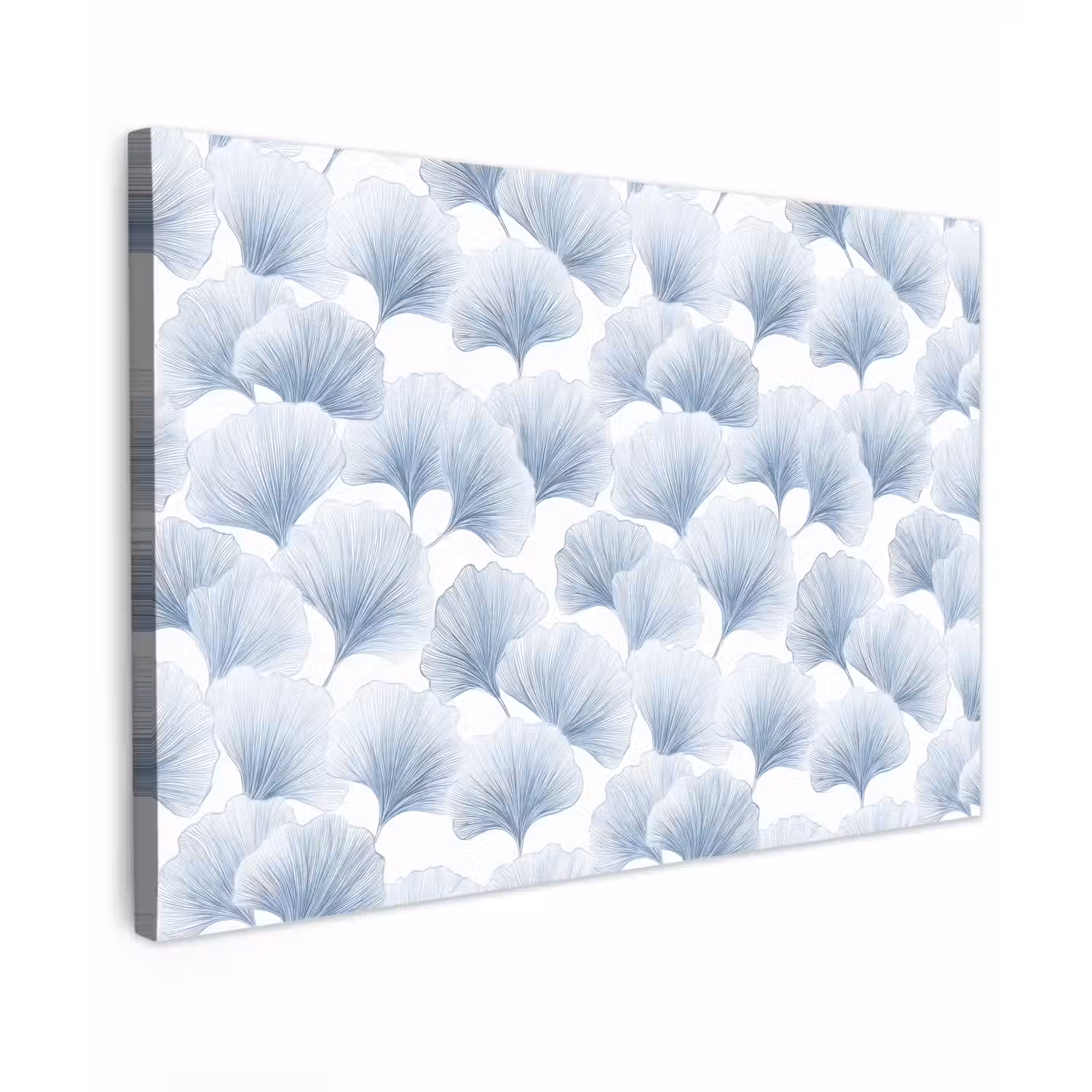 Waaier - Modern - Blauw Tuinposter op houten frame 2 cm dik klein 845 -3d