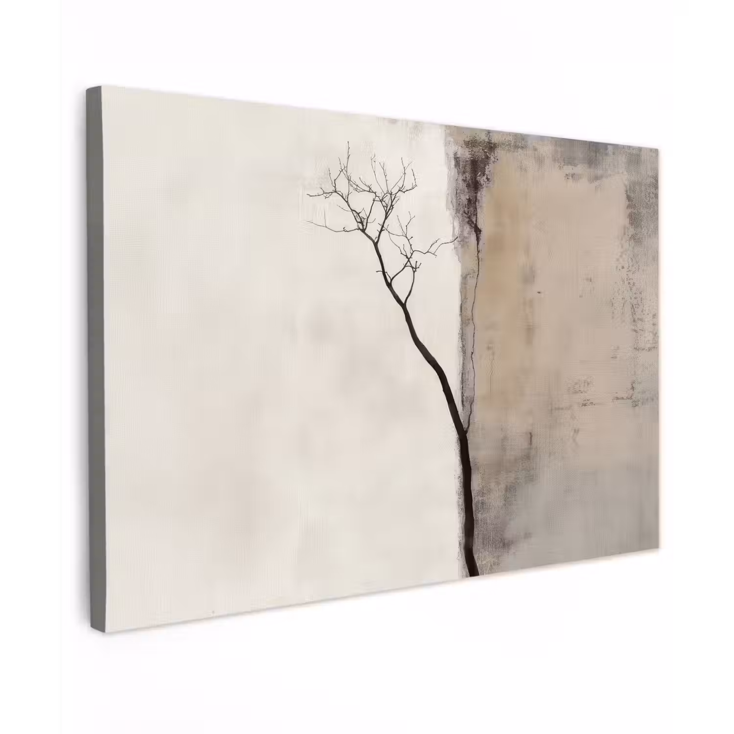 Wabi sabi - Plant - Beige Tuinposter op houten frame 2 cm dik klein -3d