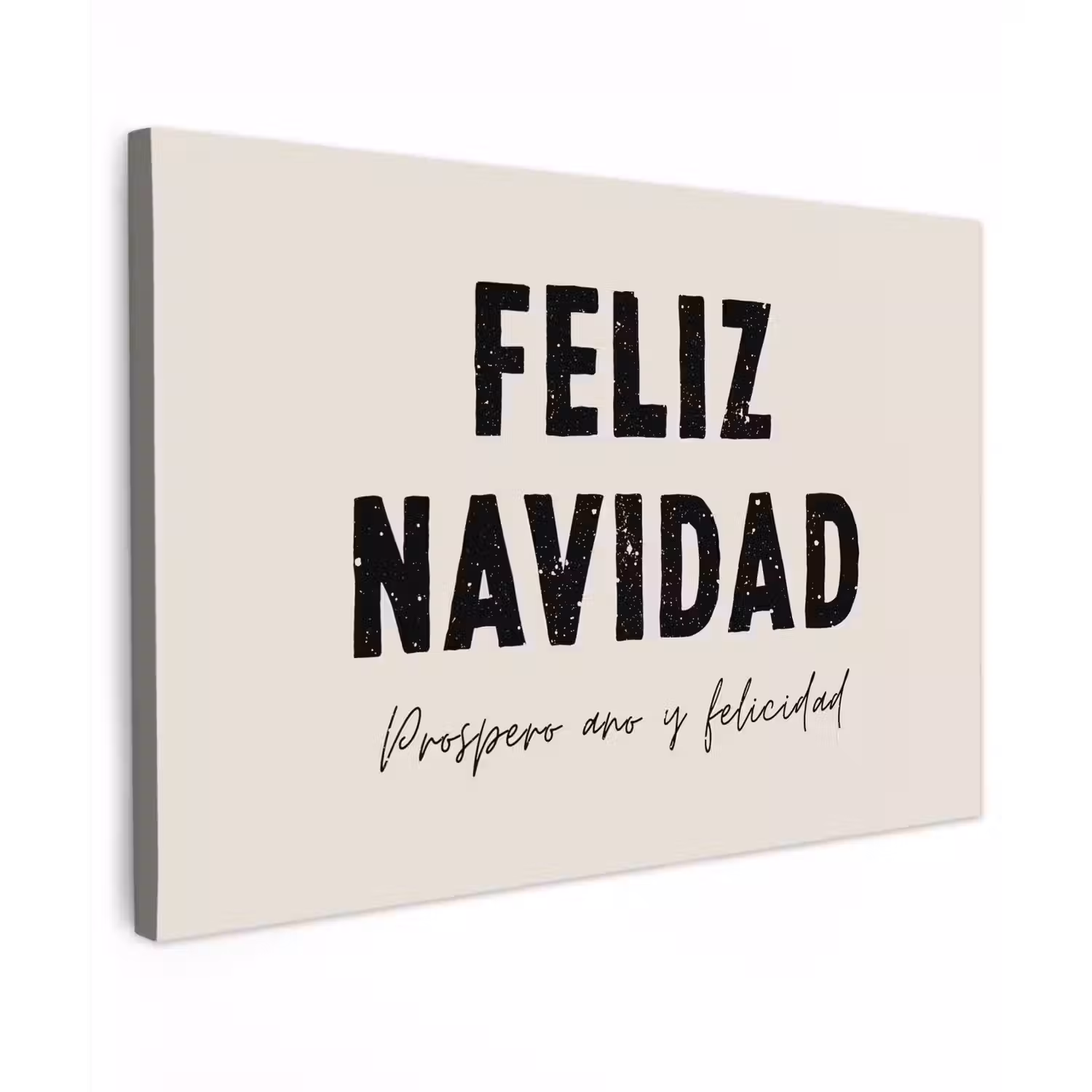 Kerst - Quotes - Feliz navidad - Kerstmis - Feestdagen Tuinposter op houten frame 2 cm dik klein -3d
