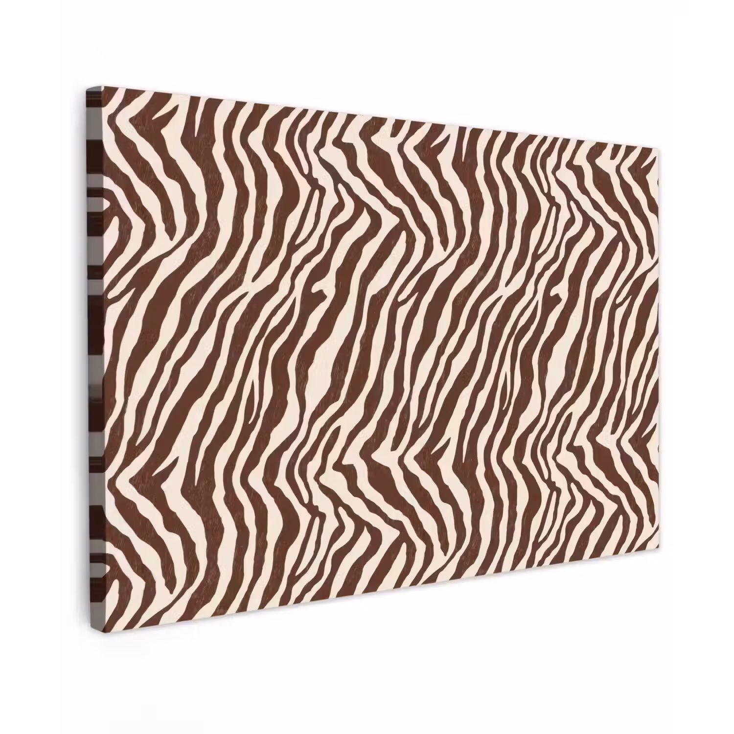 Zebra - Patroon - Zwart - Wit Tuinposter op houten frame 2 cm dik klein 845 -3d