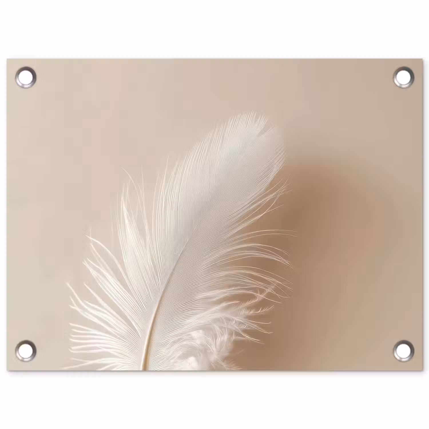 Veer - Minimalistisch - Roze tuinposter los doek klein -3d