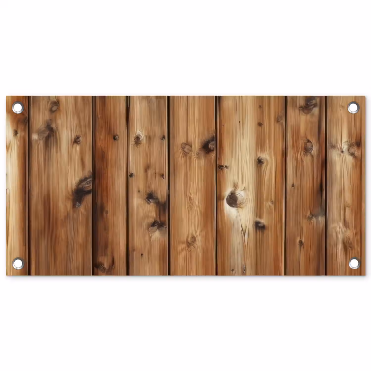 Hout - Planken - Bruin tuinposter los doek klein -3d