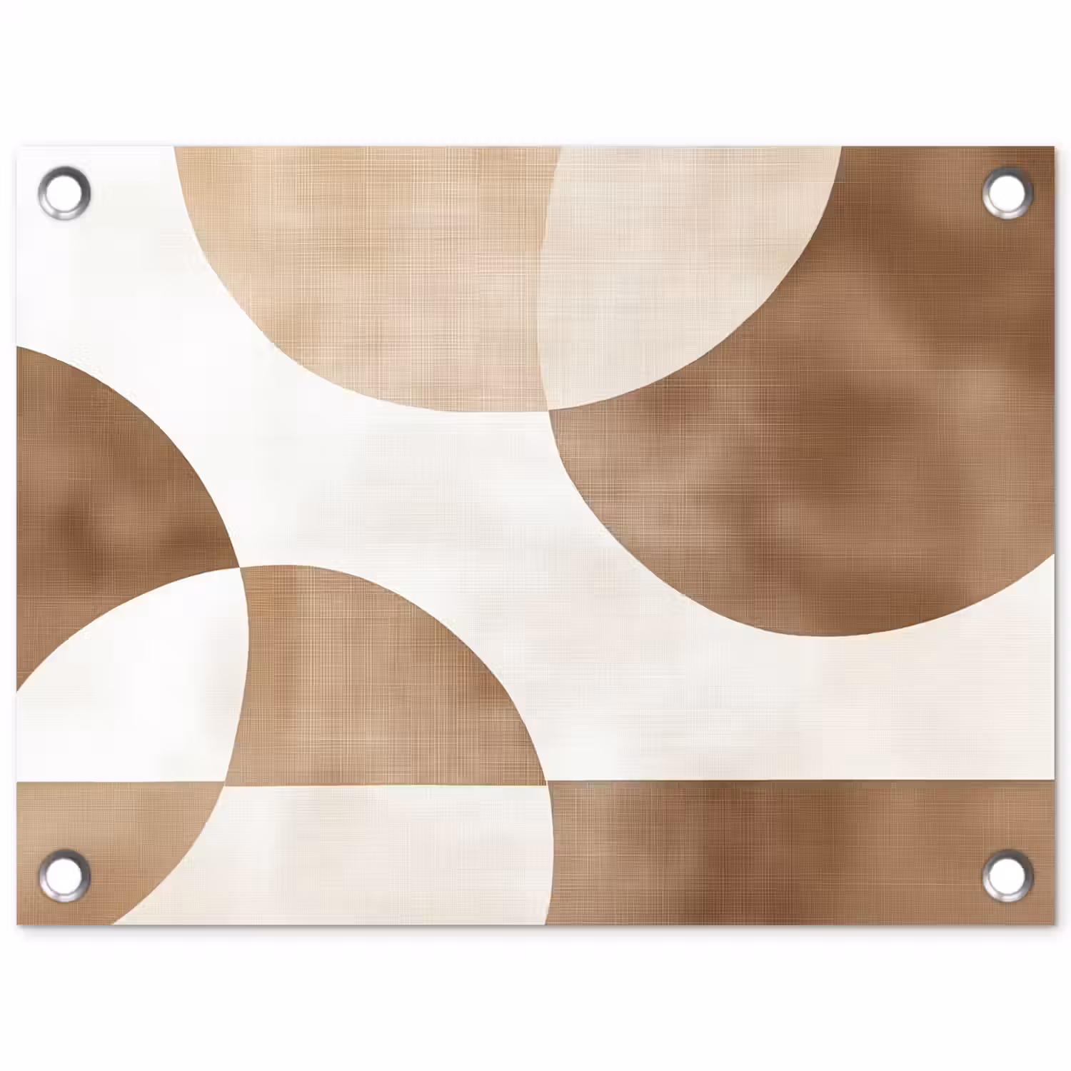 Snijdende cirkels - Overlappende vlakken tuinposter los doek klein -3d