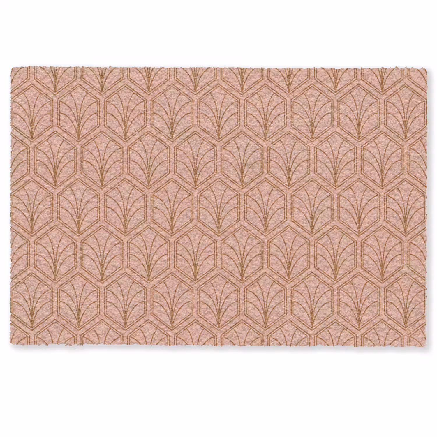 Zalmroze - Patroon - Geometrisch Deurmat klein 898 -zkaufland3d