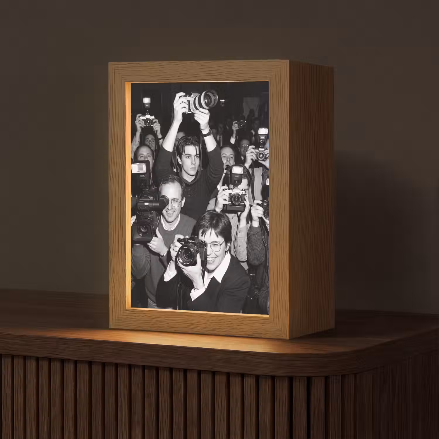 Fotografen - Menigte - Flitsers - Journalistiek Light Box met kabel (Tafellamp) klein -z3d_website