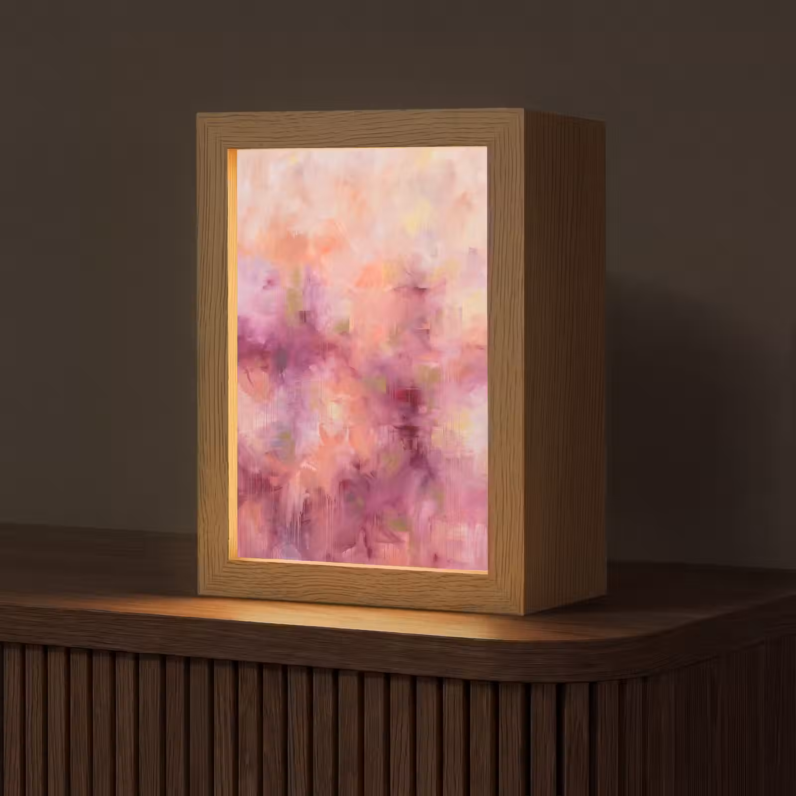 Personalisierte Lightbox - Zusammenfassung – Farben – Modern – Rosa – Lila — 1