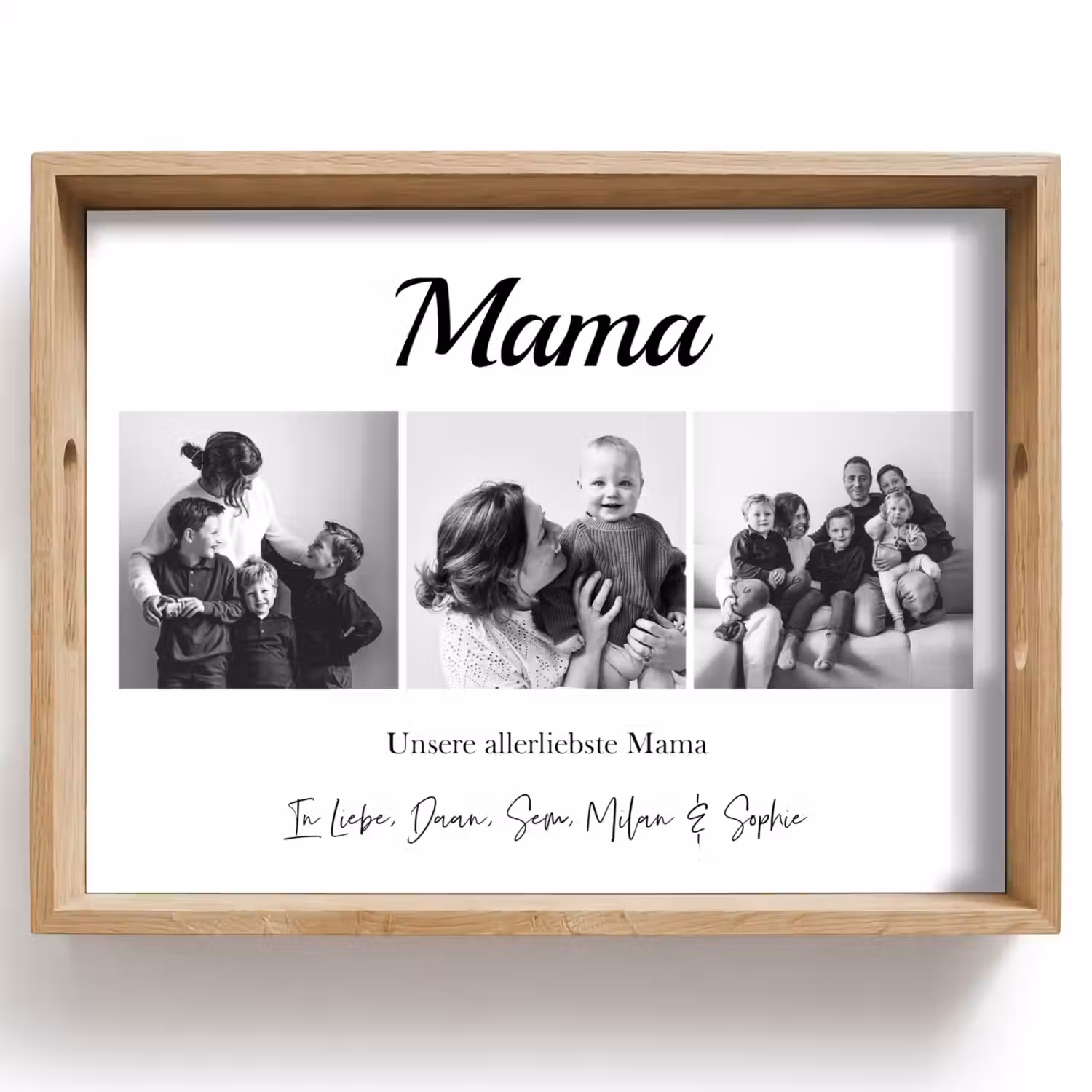 Mama - Fotocollage Dienblad Rechthoek middel -z3d_shopping