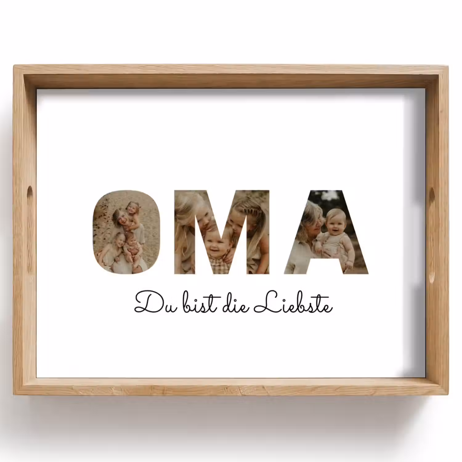 Oma - Buchstaben-Collage Dienblad Rechthoek middel -z3d_shopping