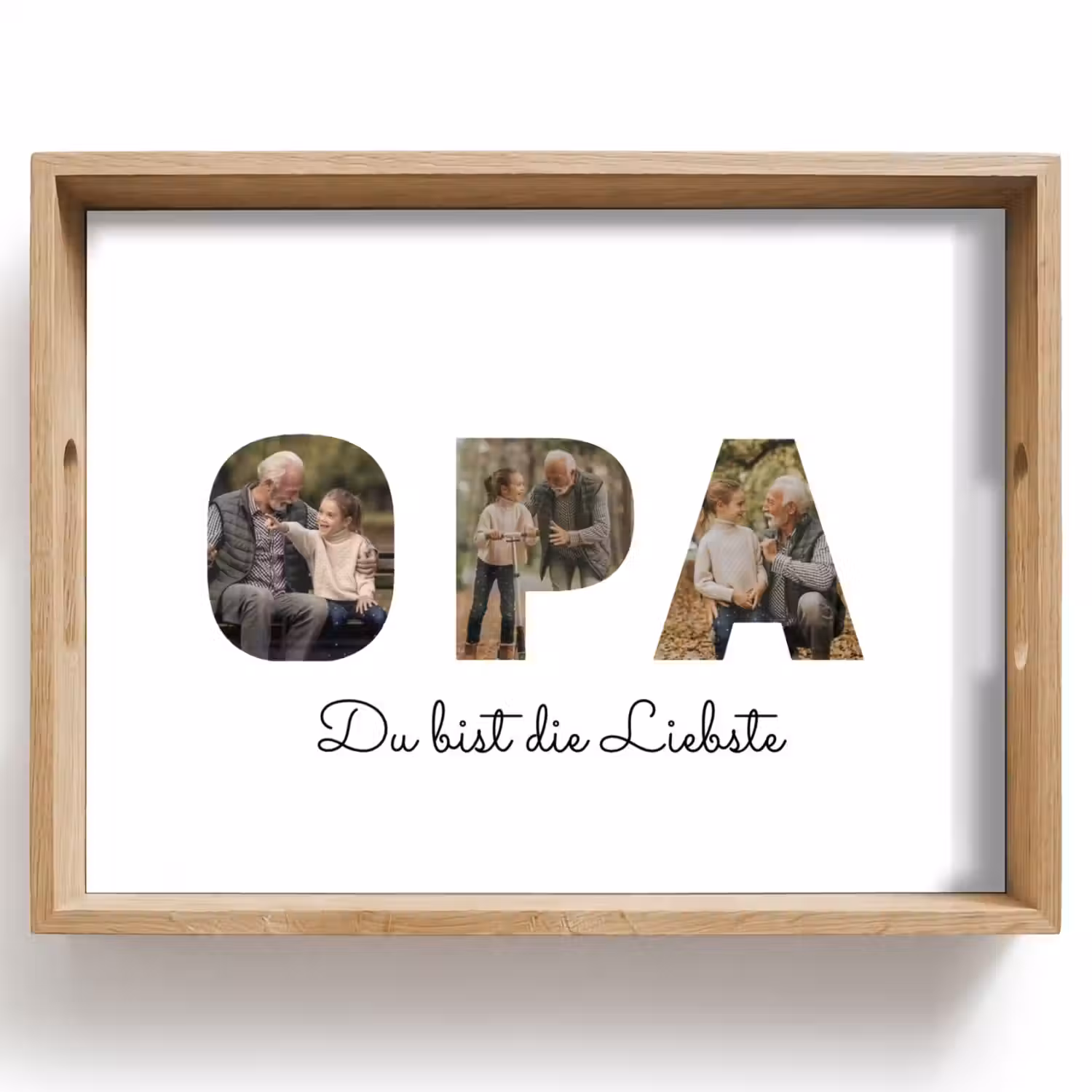 Opa - Buchstaben-Collage Dienblad Rechthoek middel -z3d_shopping