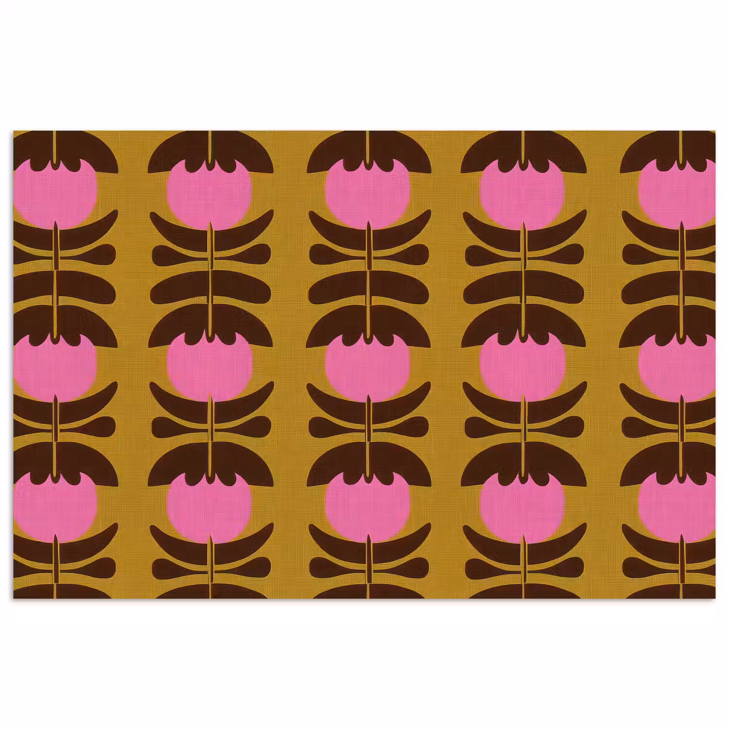 Abstract - Bloemen - Roze poster papier klein 62 -3d