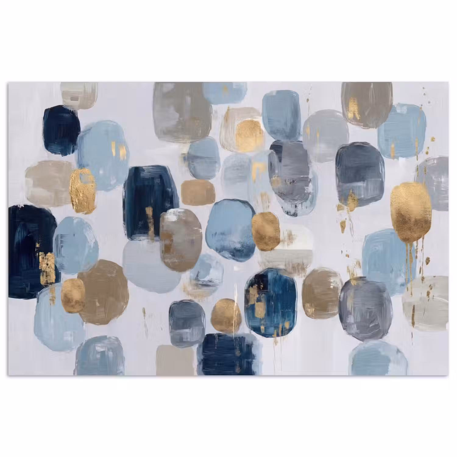 Abstract - Goud - Vormen poster papier klein -3d