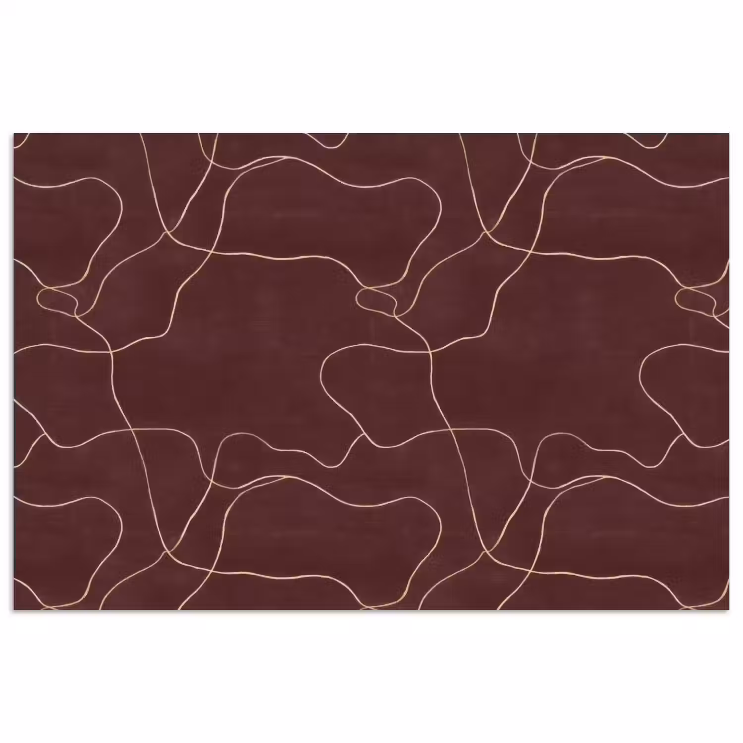 Abstract - Modern - Bruin poster papier klein 62 -3d