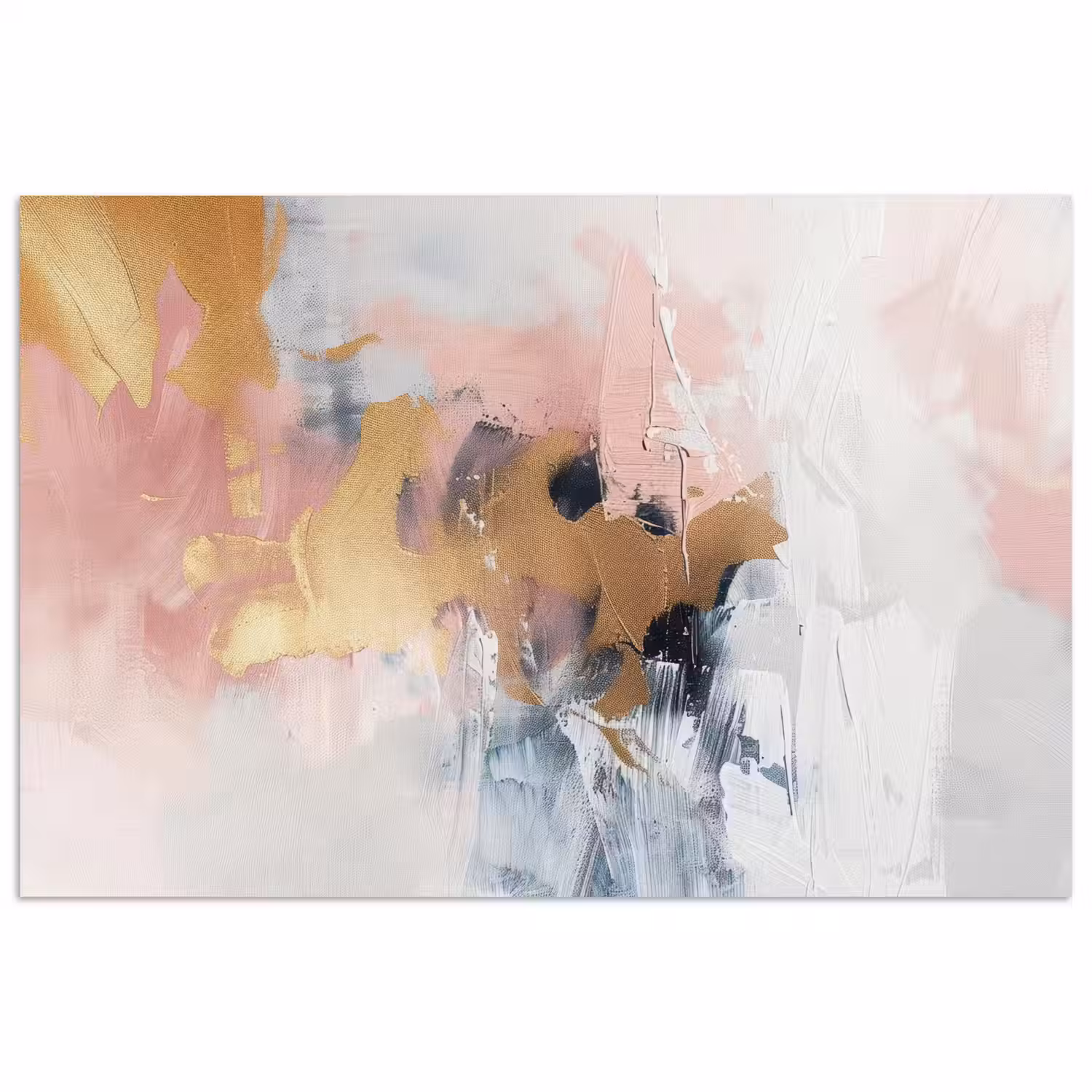 Abstract - Pastel kleuren - Goud - Modern - Aesthetic poster papier klein -3d