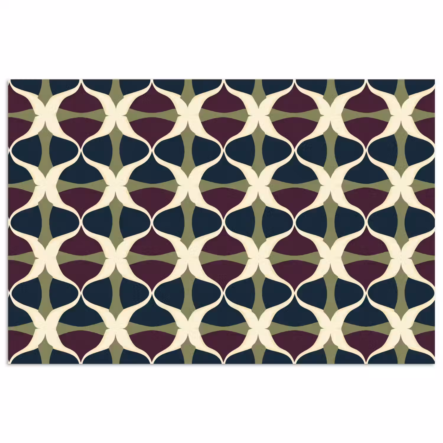 Abstract - Retro - Kleurrijk poster papier klein 62 -3d