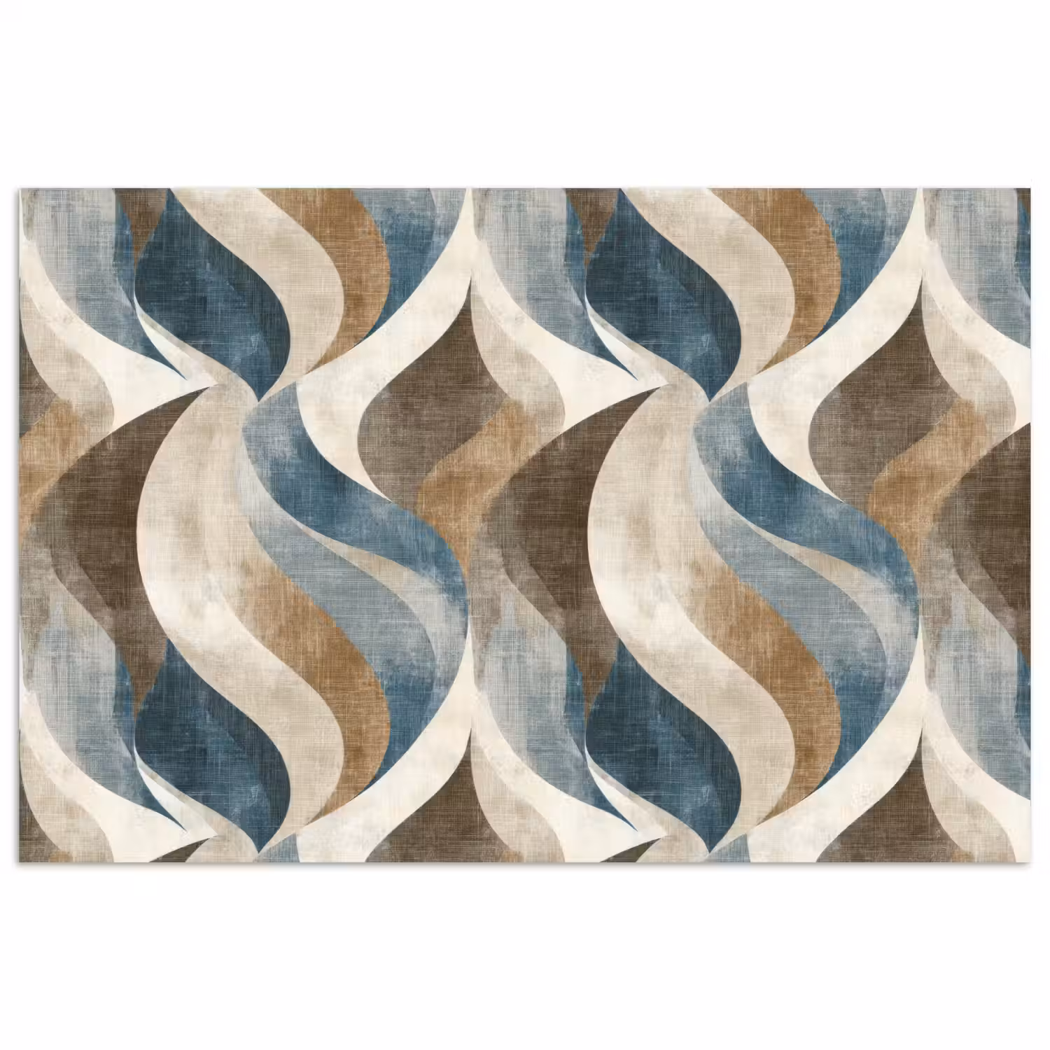 Abstract - Golven - Kleurrijk poster papier klein 62 -3d