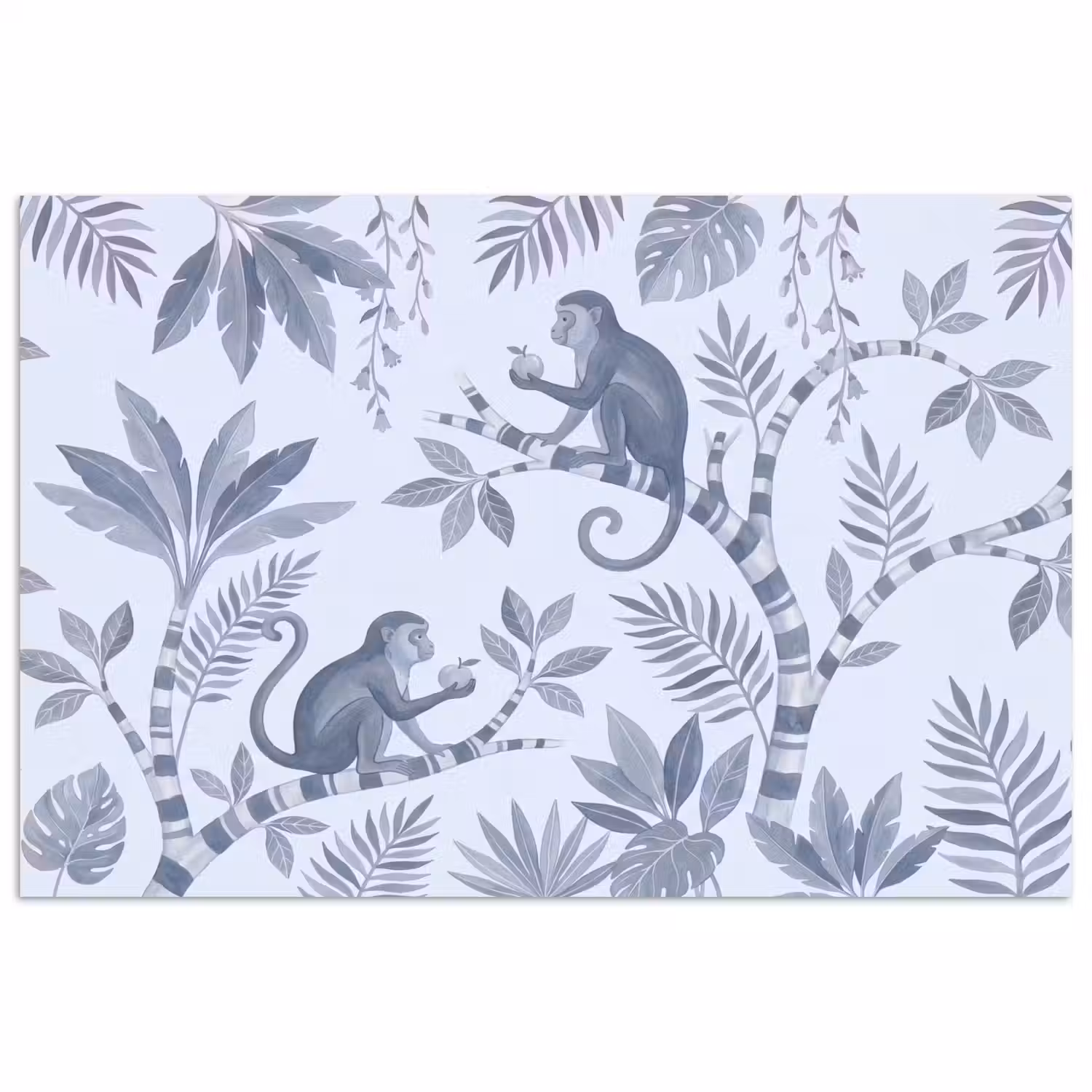 Aap - Boom - Bladeren - Jungle - Illustratie poster papier klein -3d