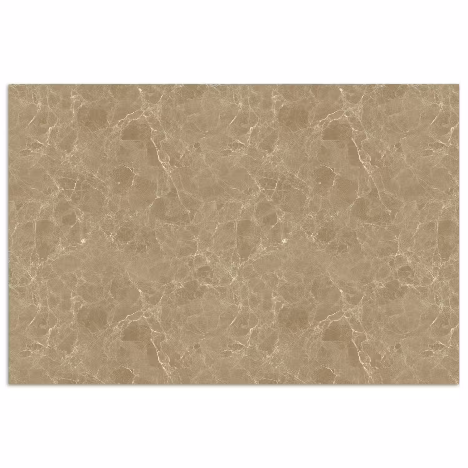 Beige - Marmer - Witte aders poster papier klein 62 -3d
