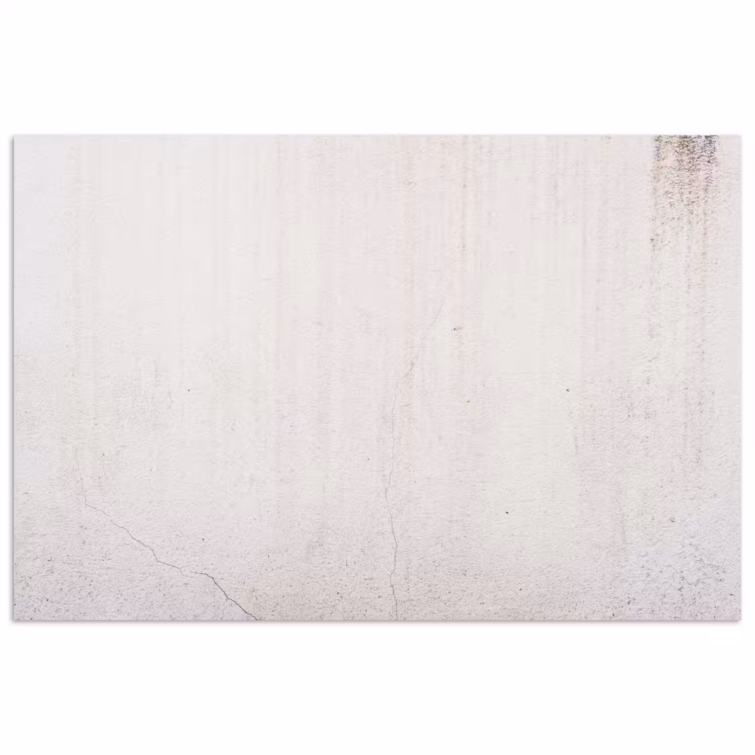 Beton - Muur - Wit poster papier klein -3d