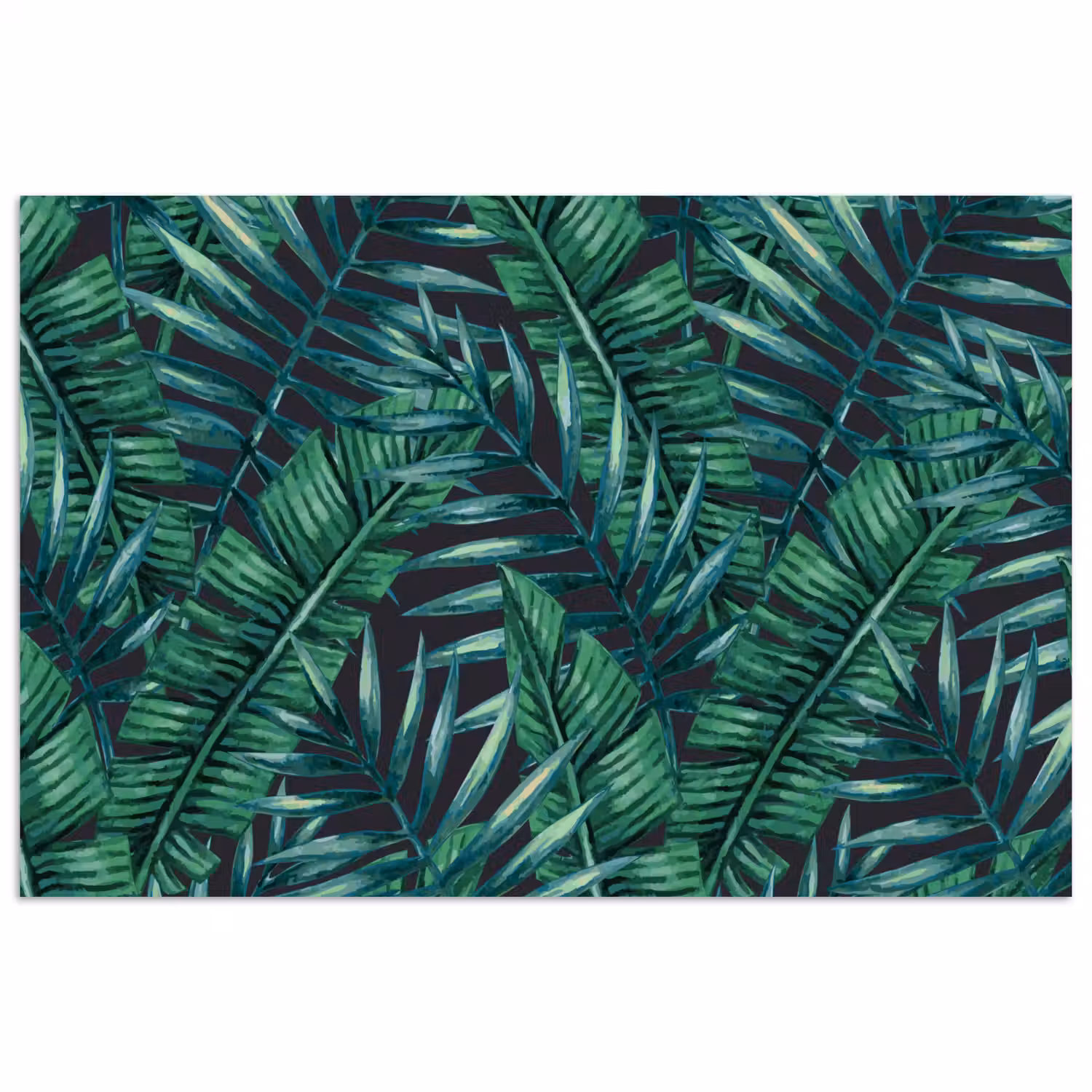 Bladeren - Tropical - Jungle poster papier klein -3d
