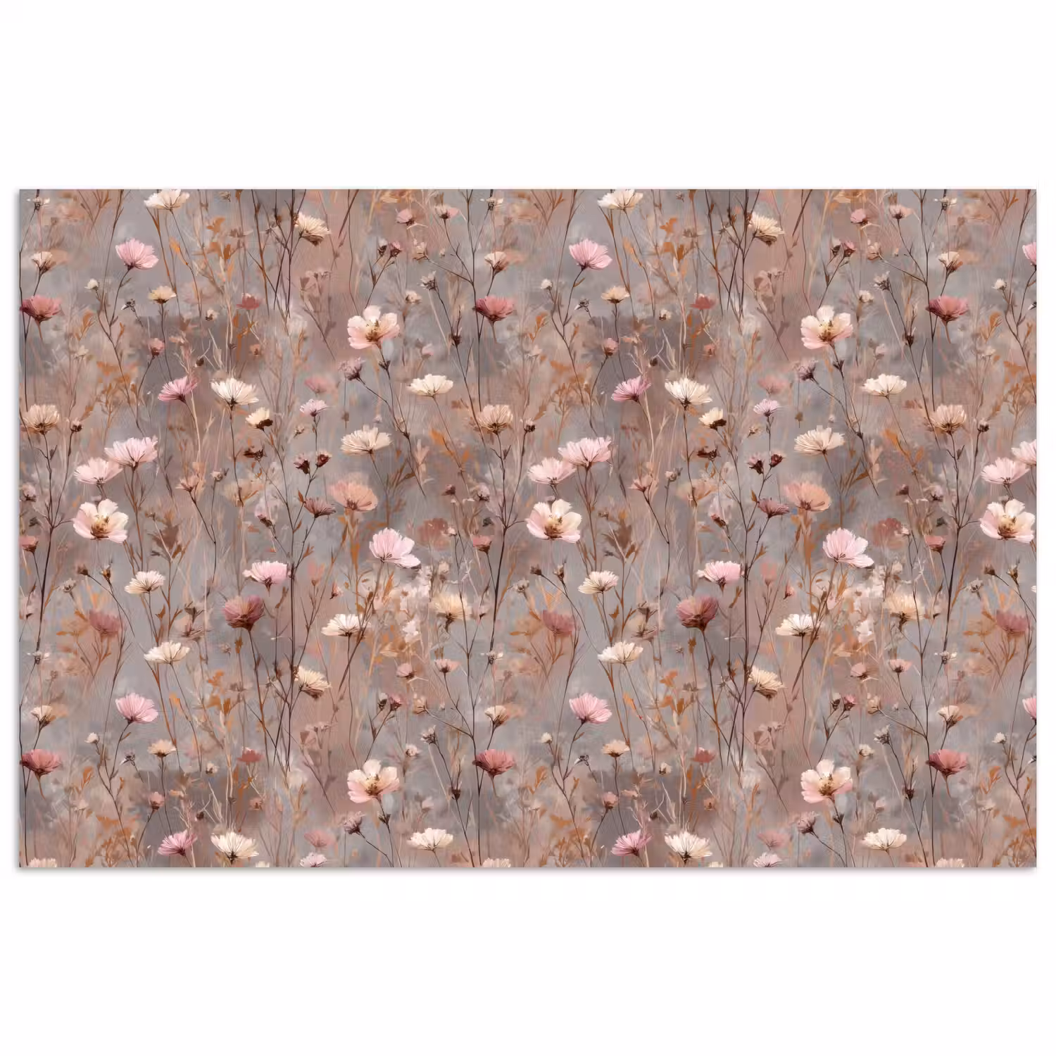 Bloemen - Wild - Pastel poster papier klein 62 -3d
