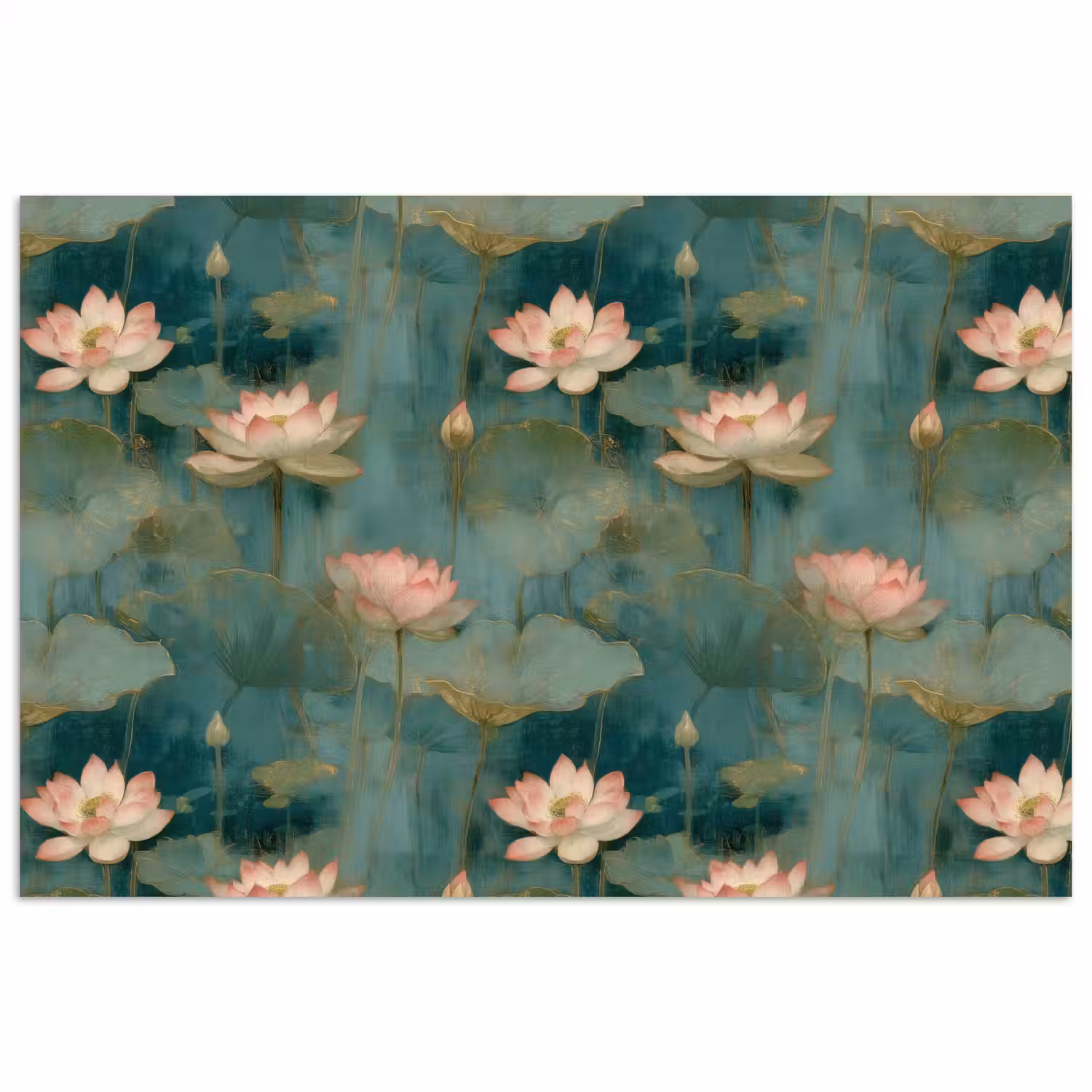 Botanisch - Bloemen - Roze poster papier klein 62 -3d