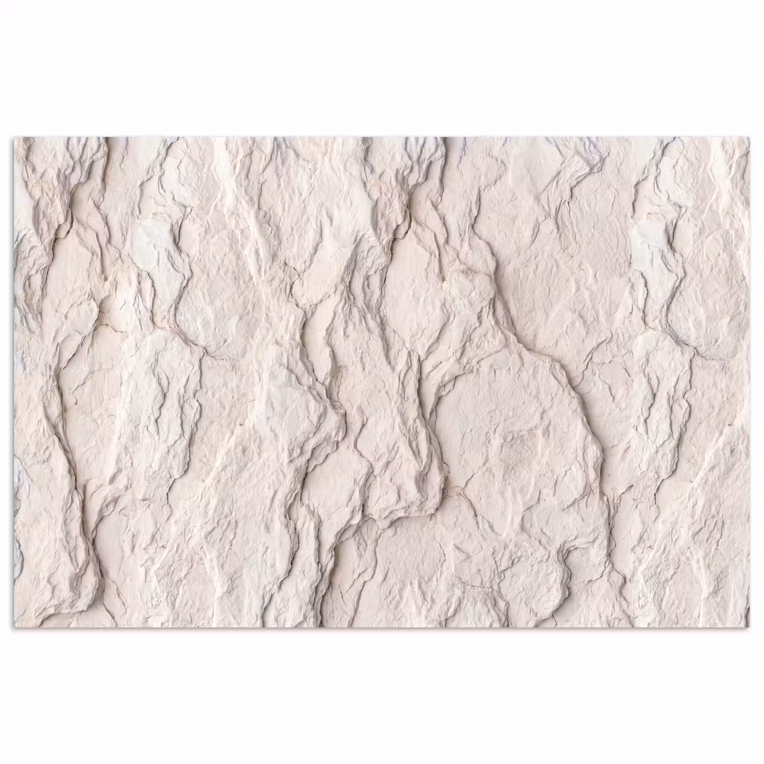 Rots - Structuur - Natuur - Beige - Abstract poster papier klein -3d
