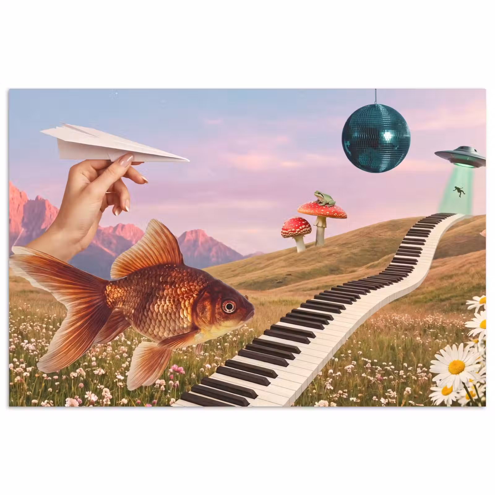 Poster - Fisch – Natur – Abstrakt - Vis - Natuur - Abstract poster papier klein