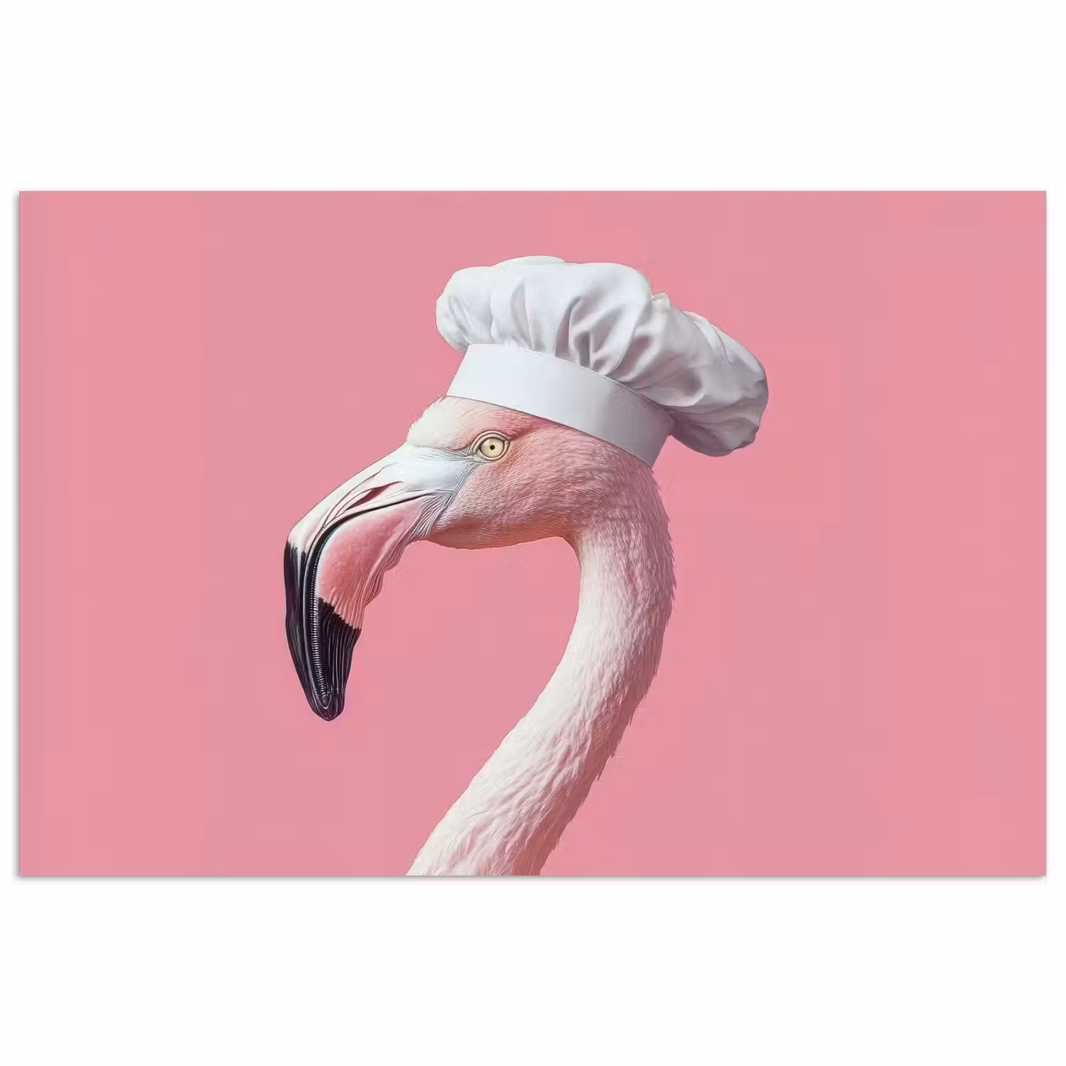 Flamingo - Roze - Koksmuts - Vogel poster papier klein -3d