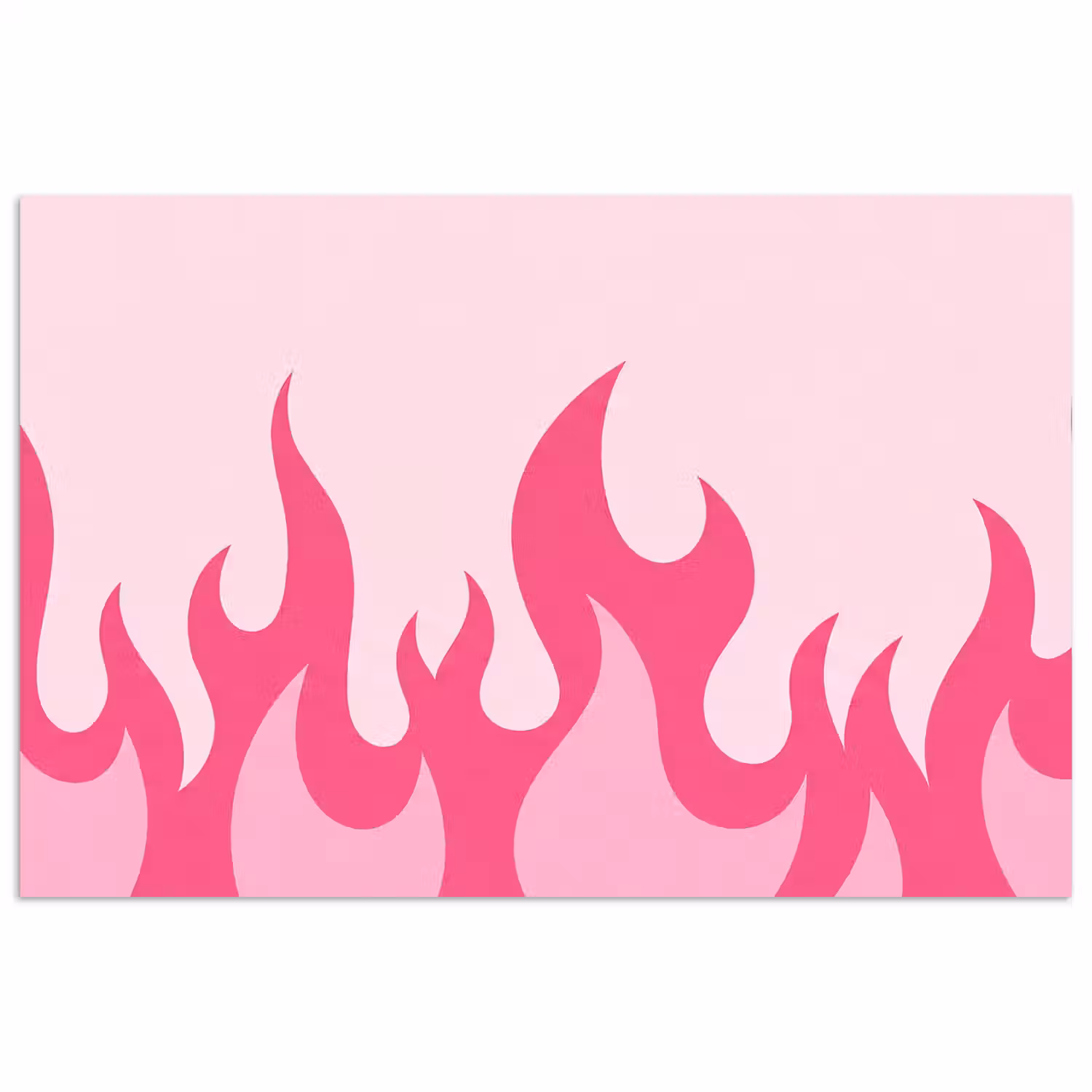 Vlammen - Patroon - Abstract - Modern - Roze poster papier klein -3d
