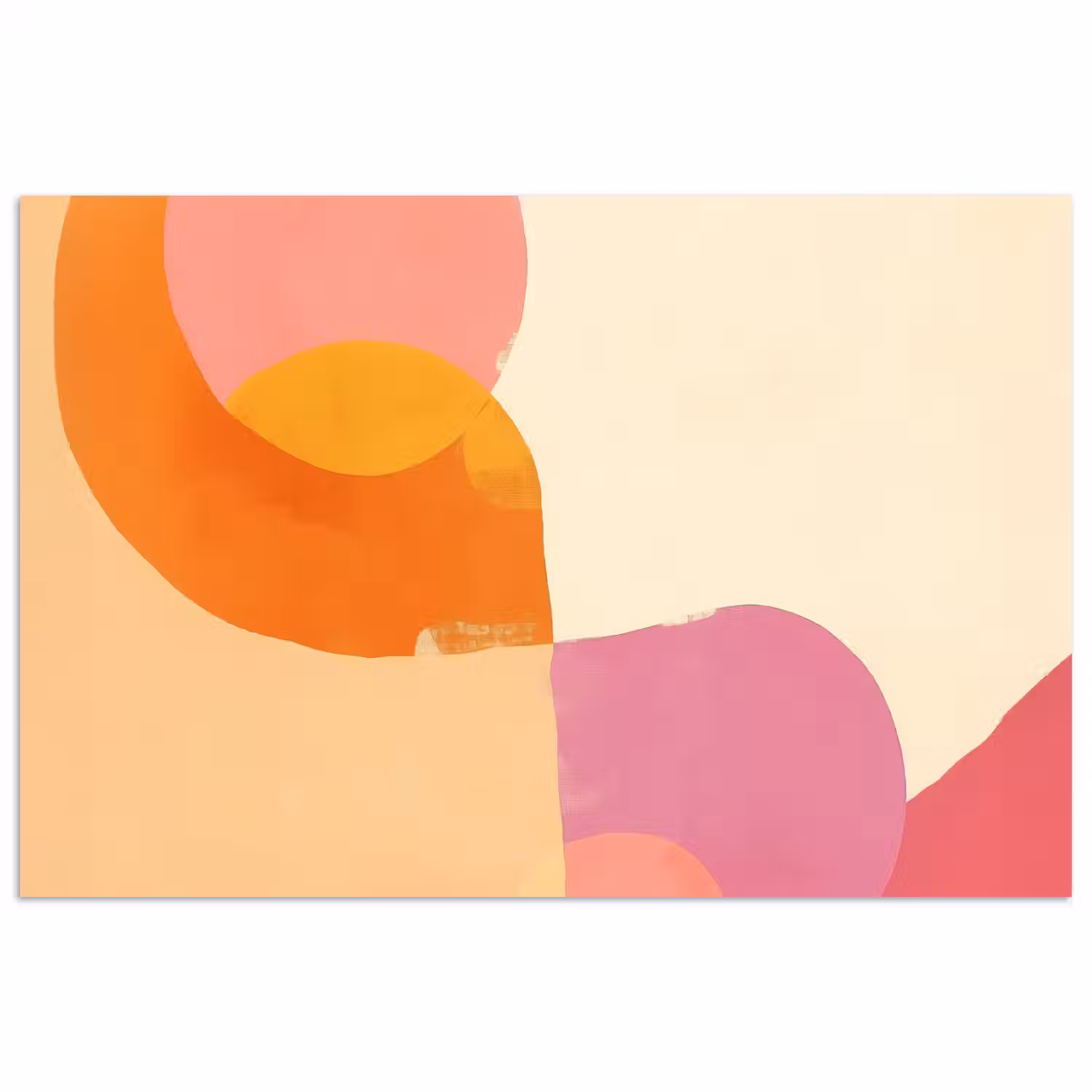 Vormen - Abstract - Kleurrijk poster papier klein -3d