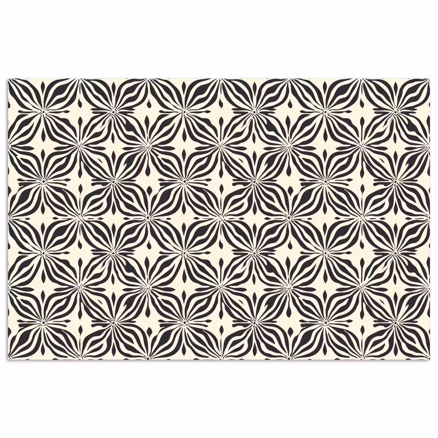 Grafisch - Patroon - Zwart poster papier klein 62 -3d