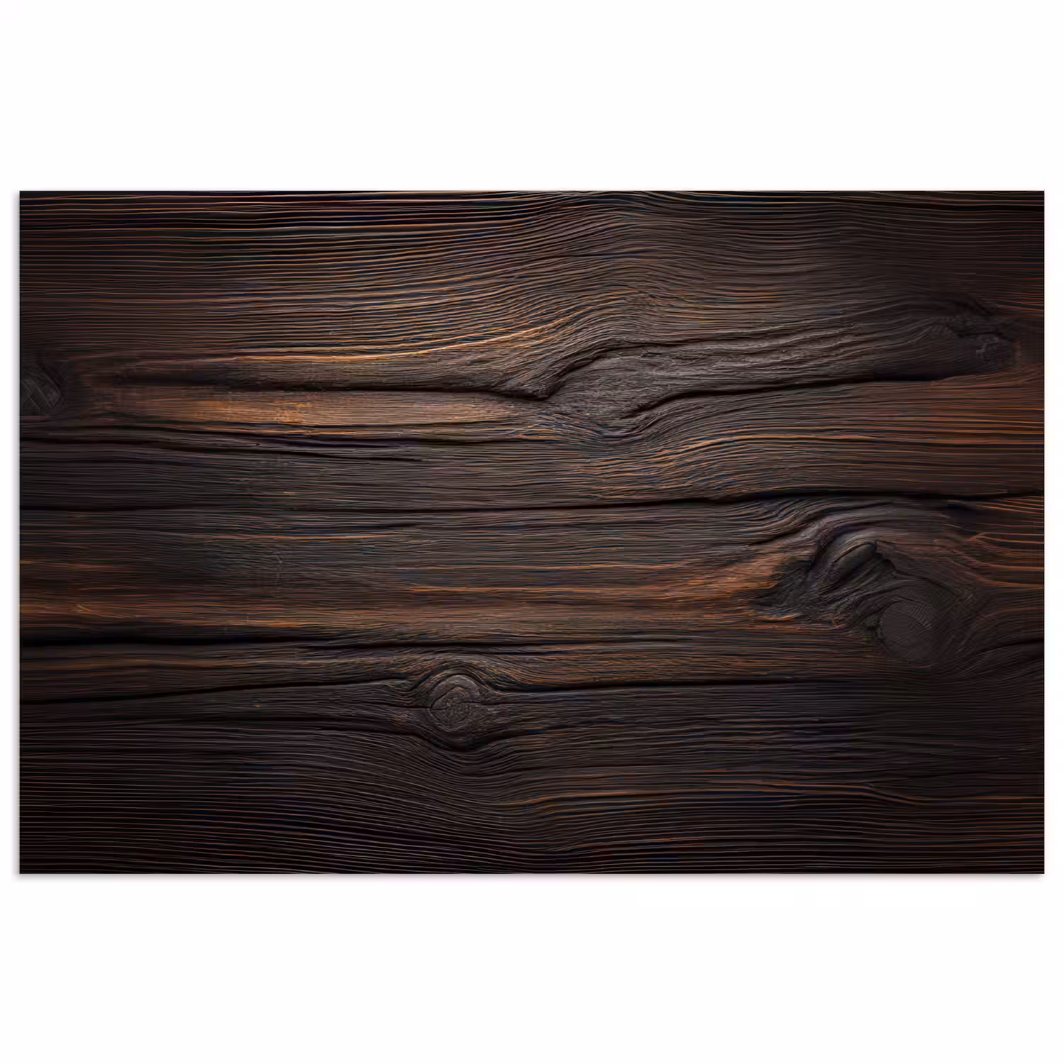 Hout - Grillige nerven poster papier klein -3d