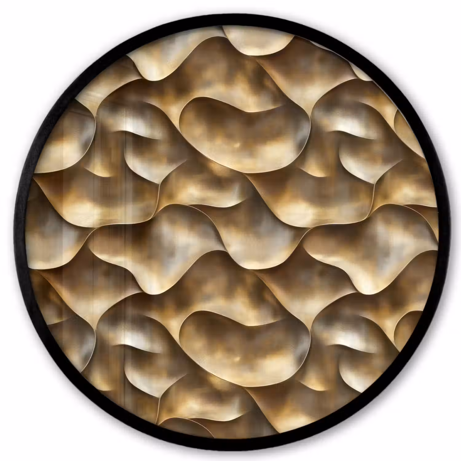 Abstract - Antiek - Goud Fotolijst rond zonder passe partout klein 856 -3d