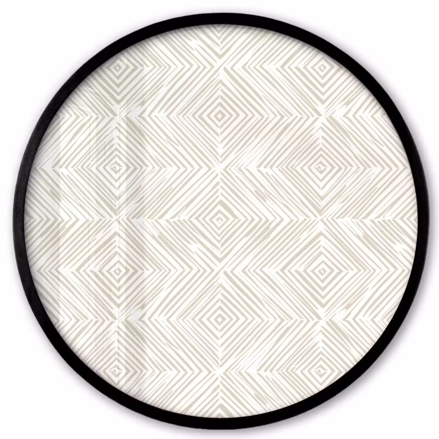 Abstract - Ruiten - Beige Fotolijst rond zonder passe partout klein 856 -3d