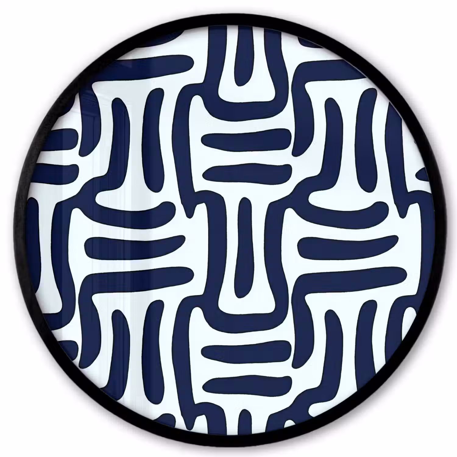 Abstract - Modern - Blauw Fotolijst rond zonder passe partout klein 856 -3d