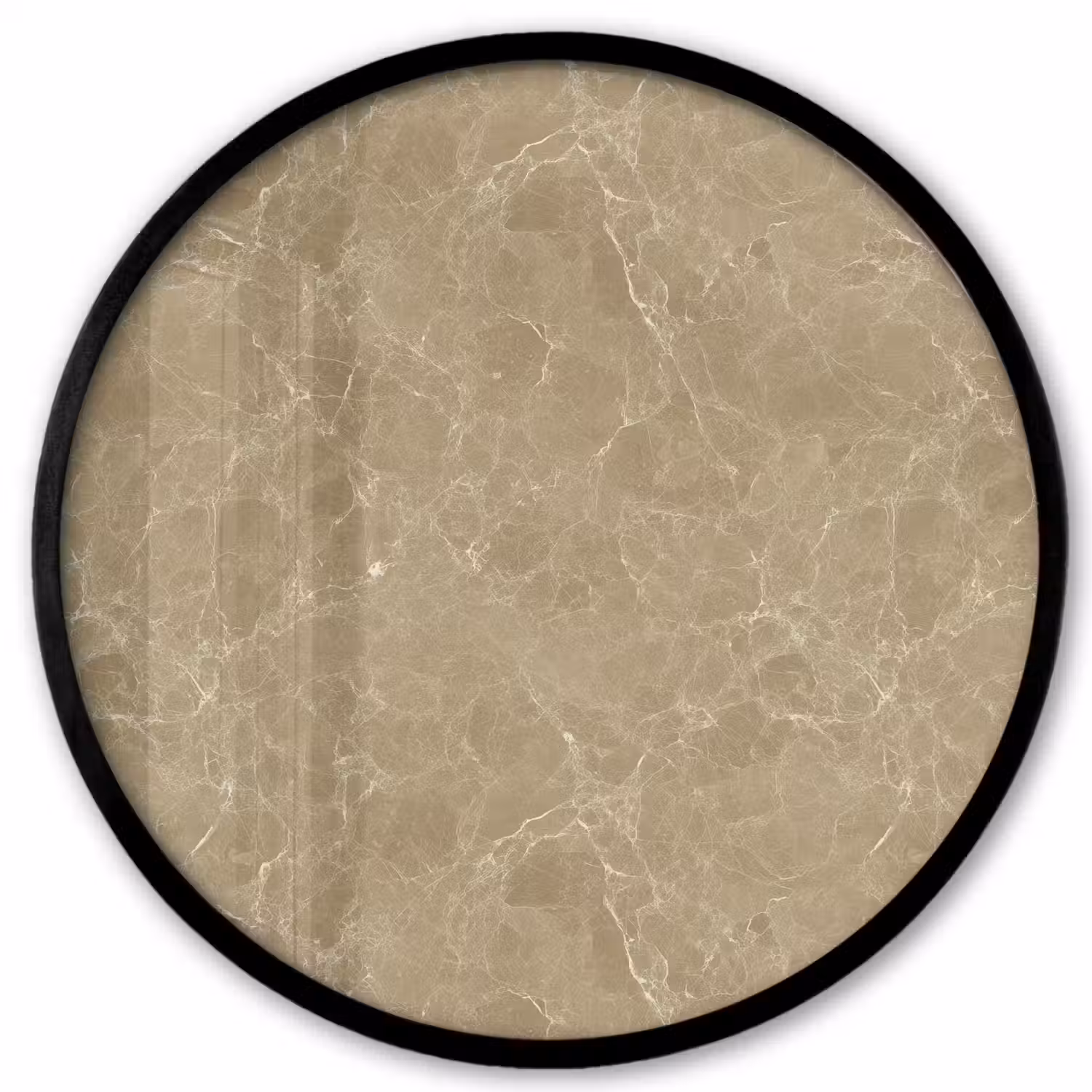 Beige - Marmer - Witte aders Fotolijst rond zonder passe partout klein 856 -3d