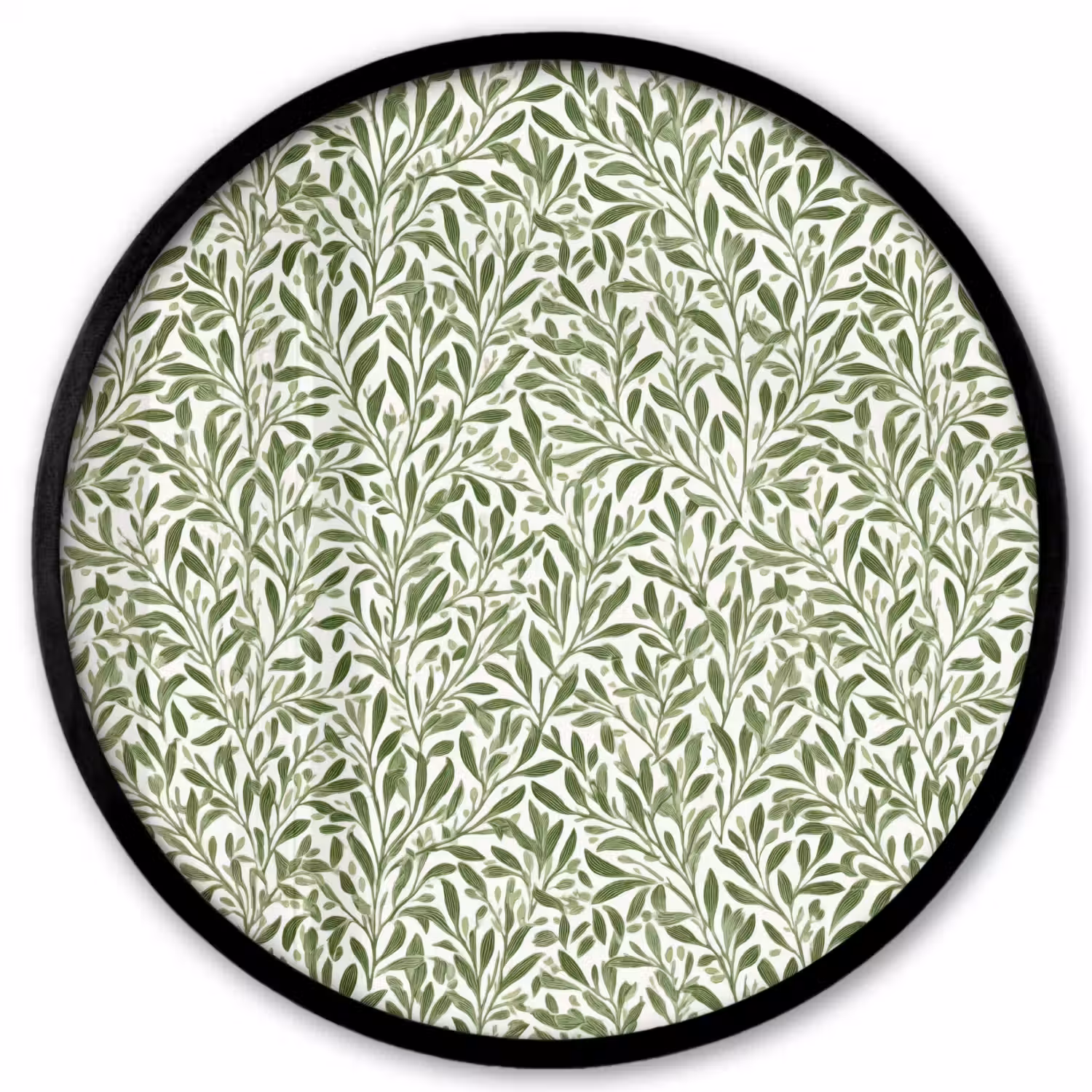 Botanisch - Takken - Groen Fotolijst rond zonder passe partout klein 856 -3d