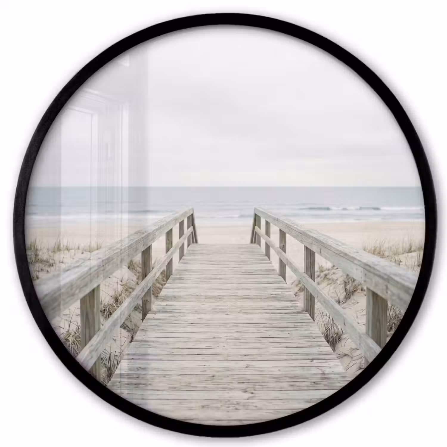 Duinen - Vlonder - Oceaan Fotolijst rond zonder passe partout klein -3d