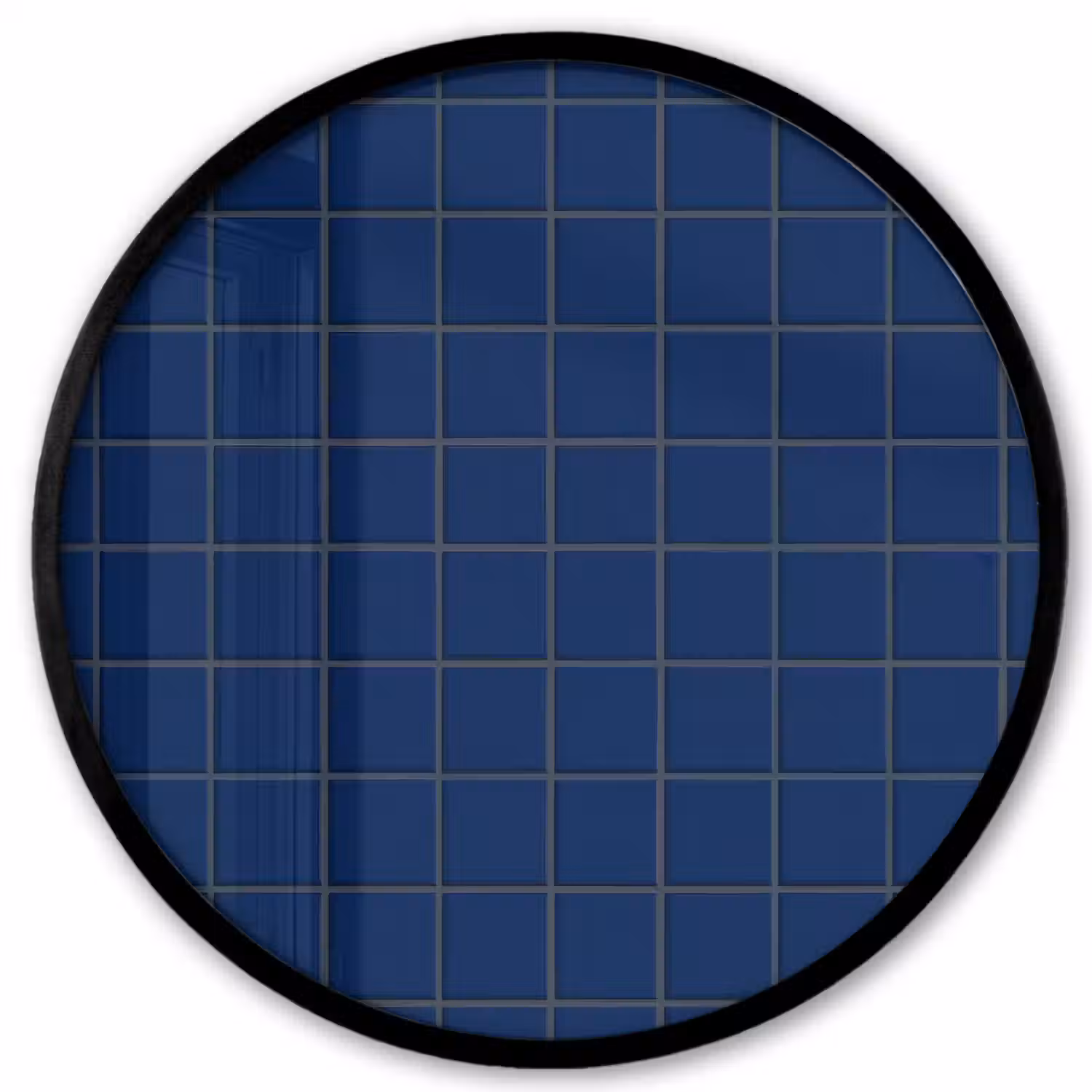 Tegel - Patroon - Blauw Fotolijst rond zonder passe partout klein 856 -3d