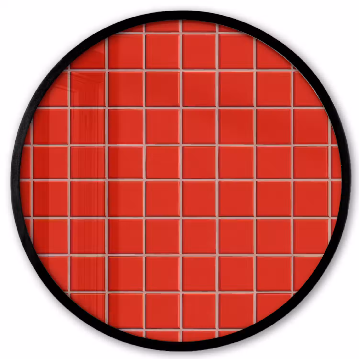 Tegel - Patroon - Kersen - Rood Fotolijst rond zonder passe partout klein 856 -3d