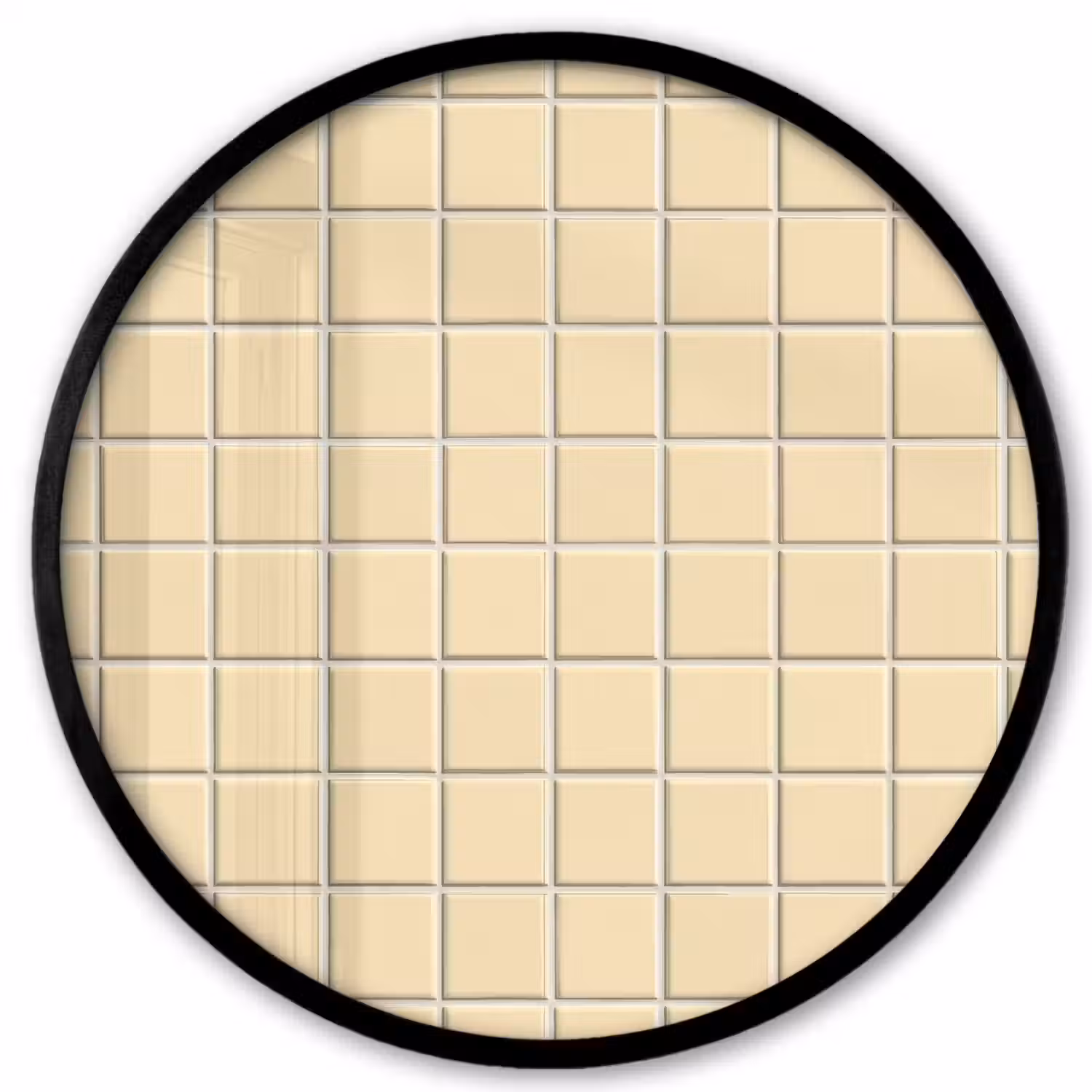 Tegels - Patroon - Crème Fotolijst rond zonder passe partout klein 856 -3d
