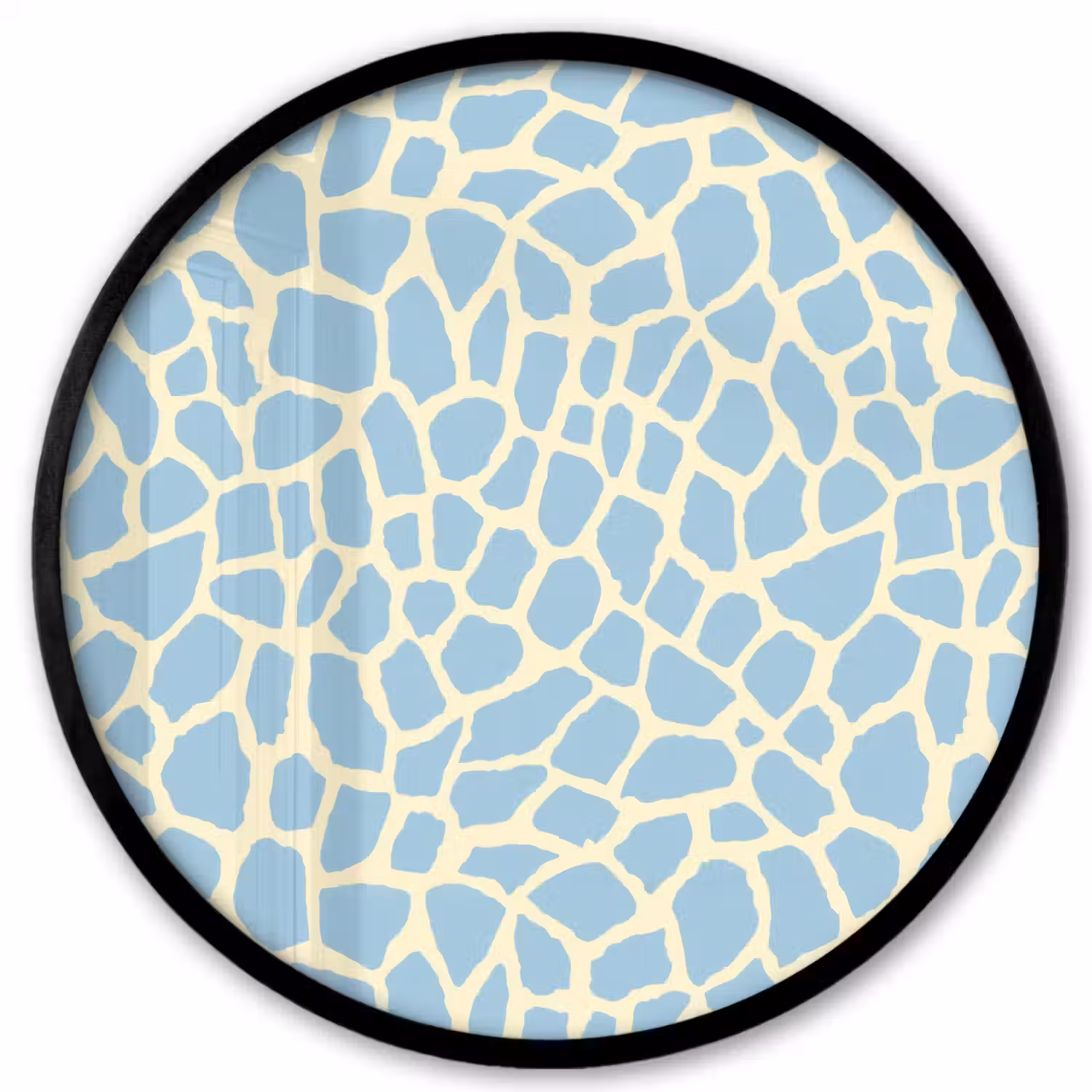Giraf - Modern - Blauw Fotolijst rond zonder passe partout klein 856 -3d