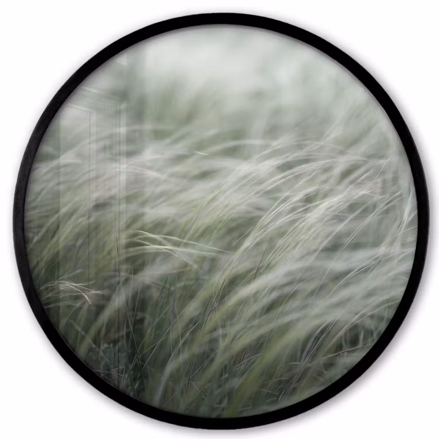 Gras - Wazig - Natuur - Groen - Zacht Fotolijst rond zonder passe partout klein -3d