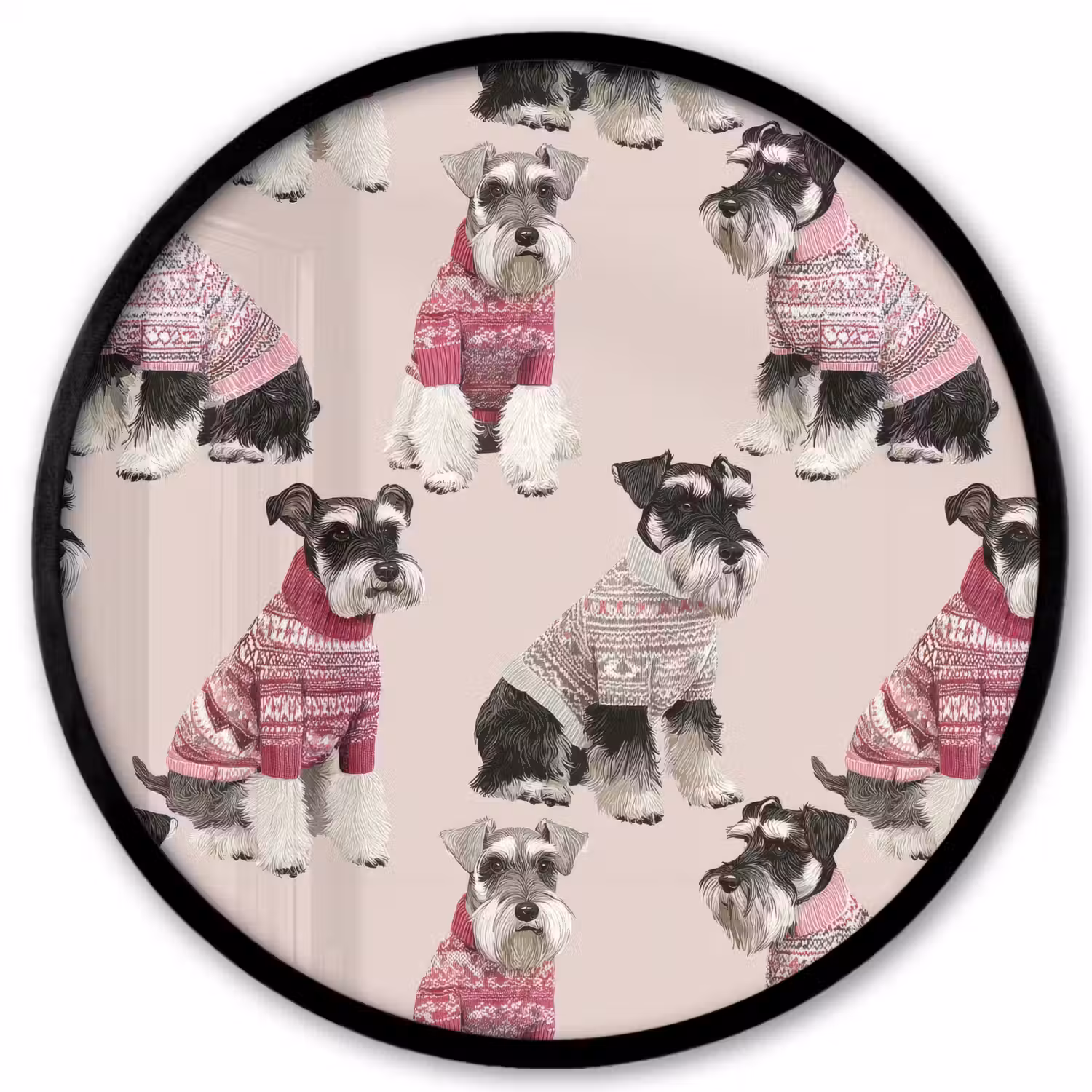 Honden - Truien - Rood Fotolijst rond zonder passe partout klein 856 -3d