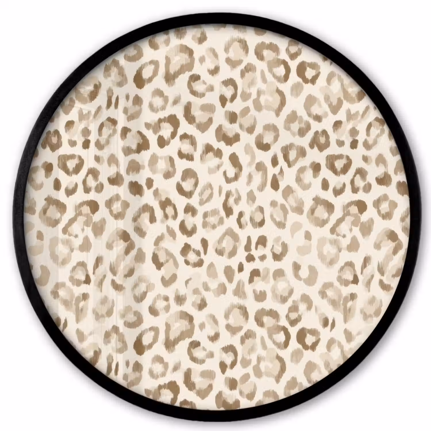 Luipaard - Klassiek - Beige Fotolijst rond zonder passe partout klein 856 -3d